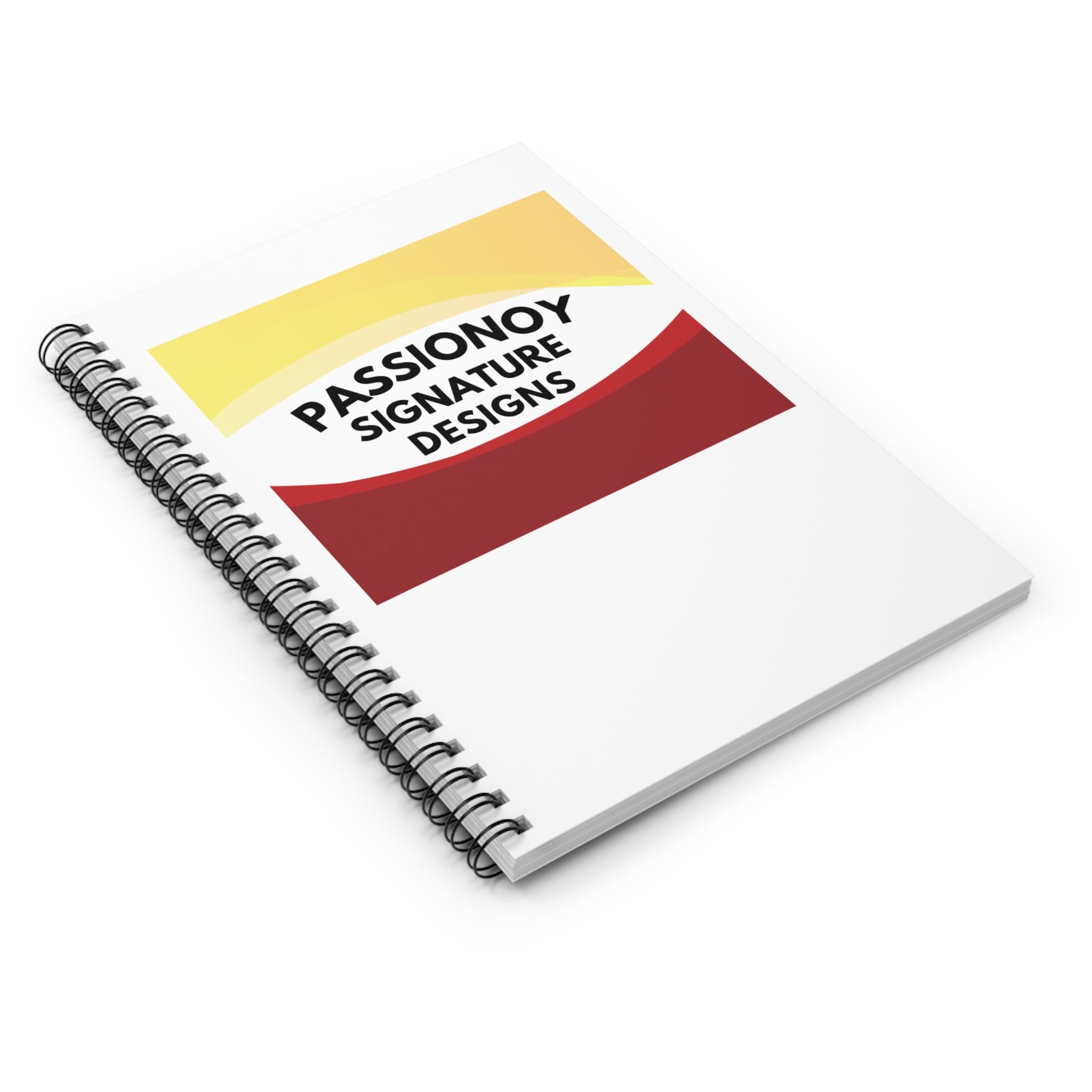 Passionoy Signature Designs-A1 Spiral Notebook - 118 Page Ruled Line Notebook for Everyday Use