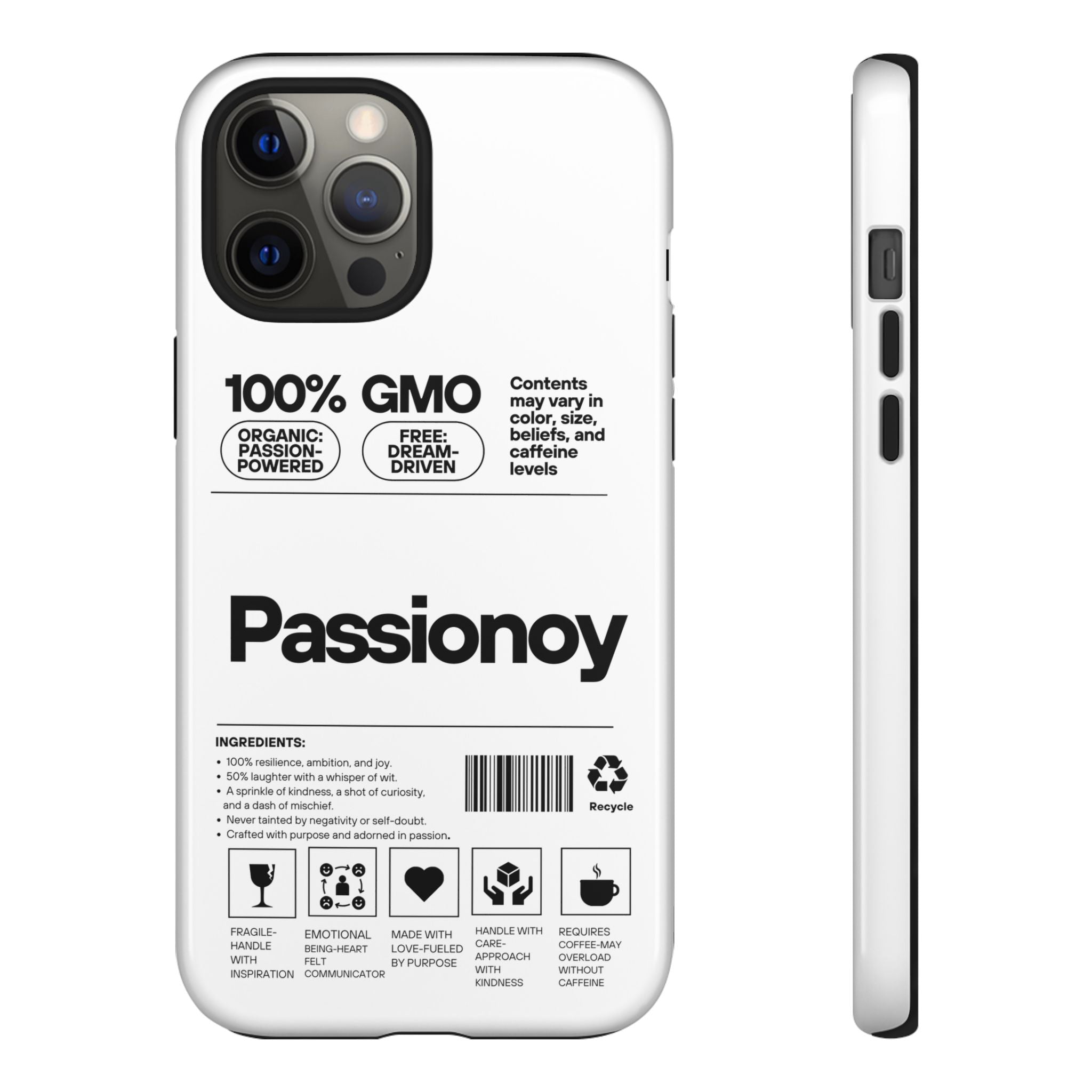 Passionoy Label Tough Cases - Custom Protective Phone Cases for iPhone, Samsung Galaxy, and Google Pixel