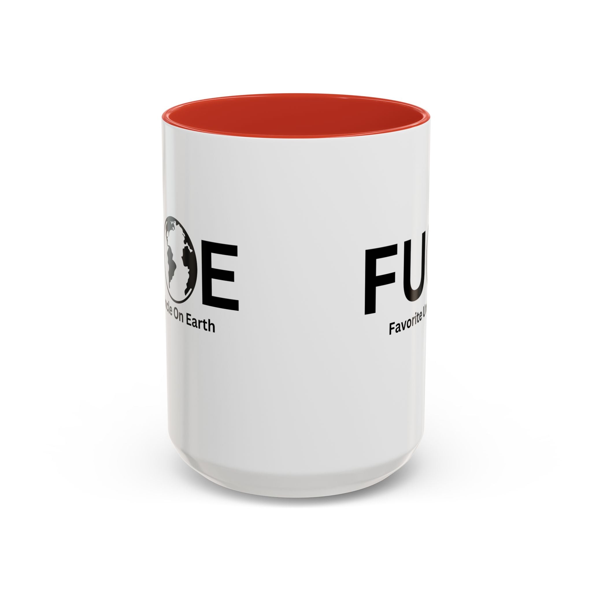 Favorite Uncle On Earth (FUOE) Accent Coffee Mug (11oz, 15oz)