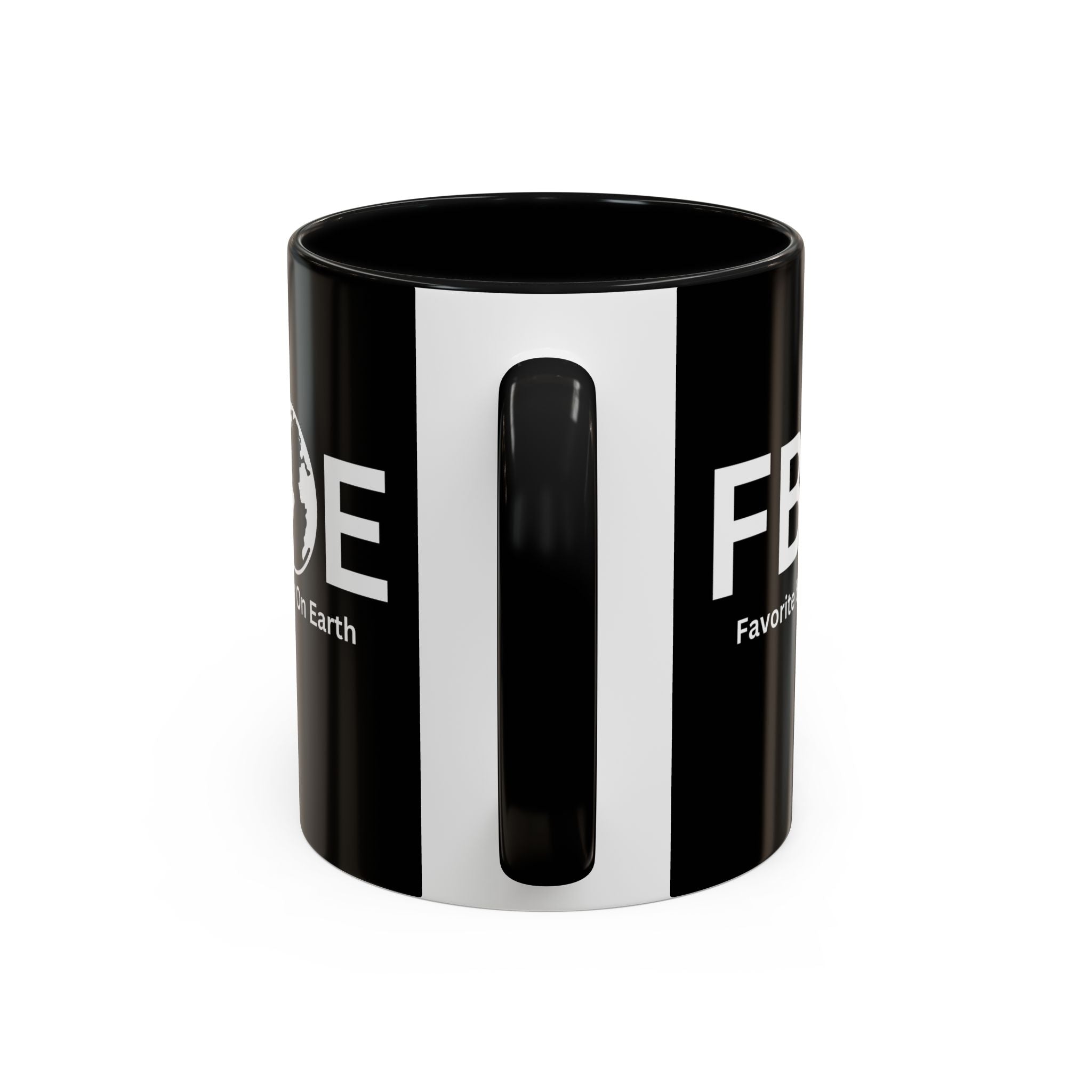 Favorite Brother On Earth (FBOE) Accent Coffee Mug (11oz, 15oz)