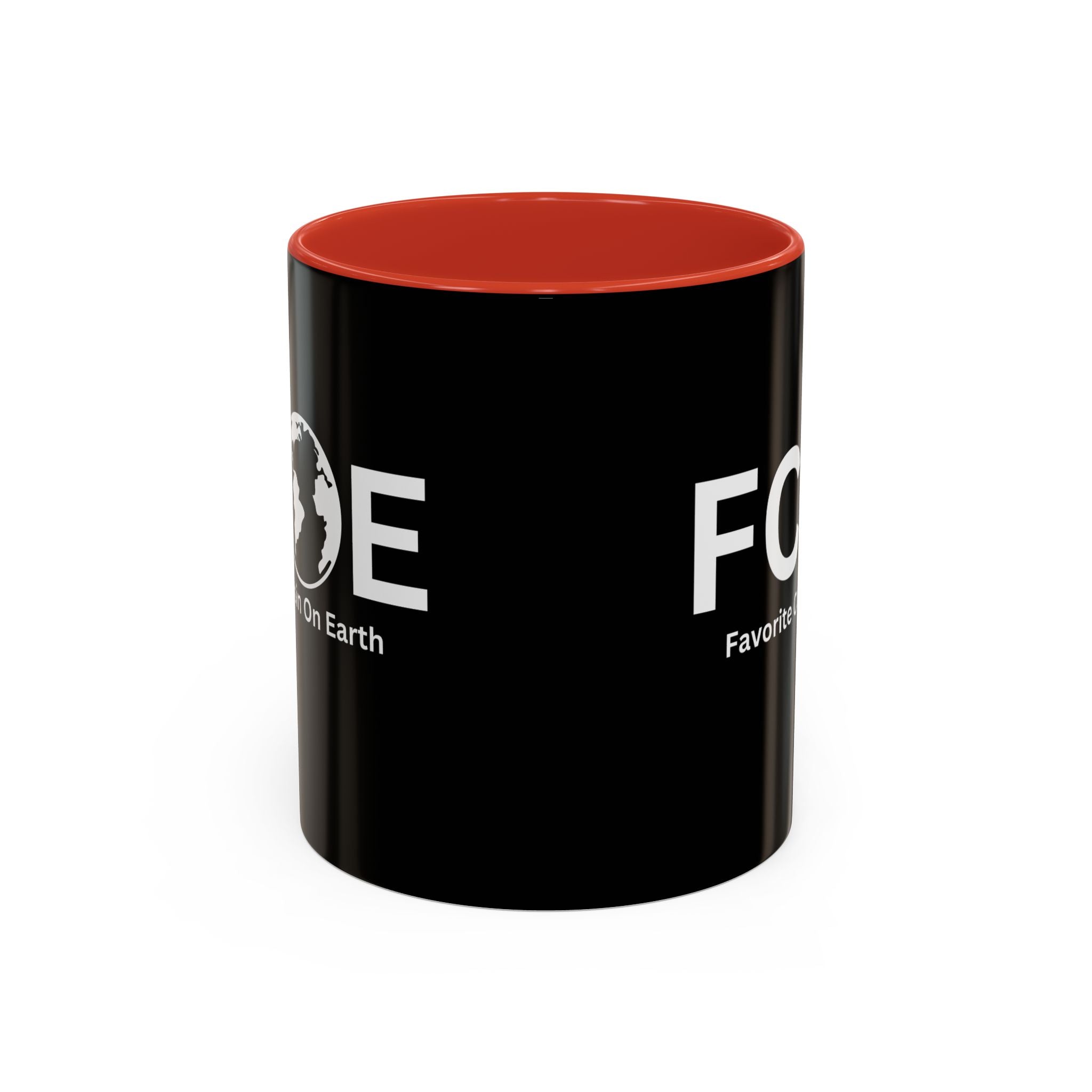 Favorite Cousin On Earth (FCOE) Accent Coffee Mug (11oz, 15oz)