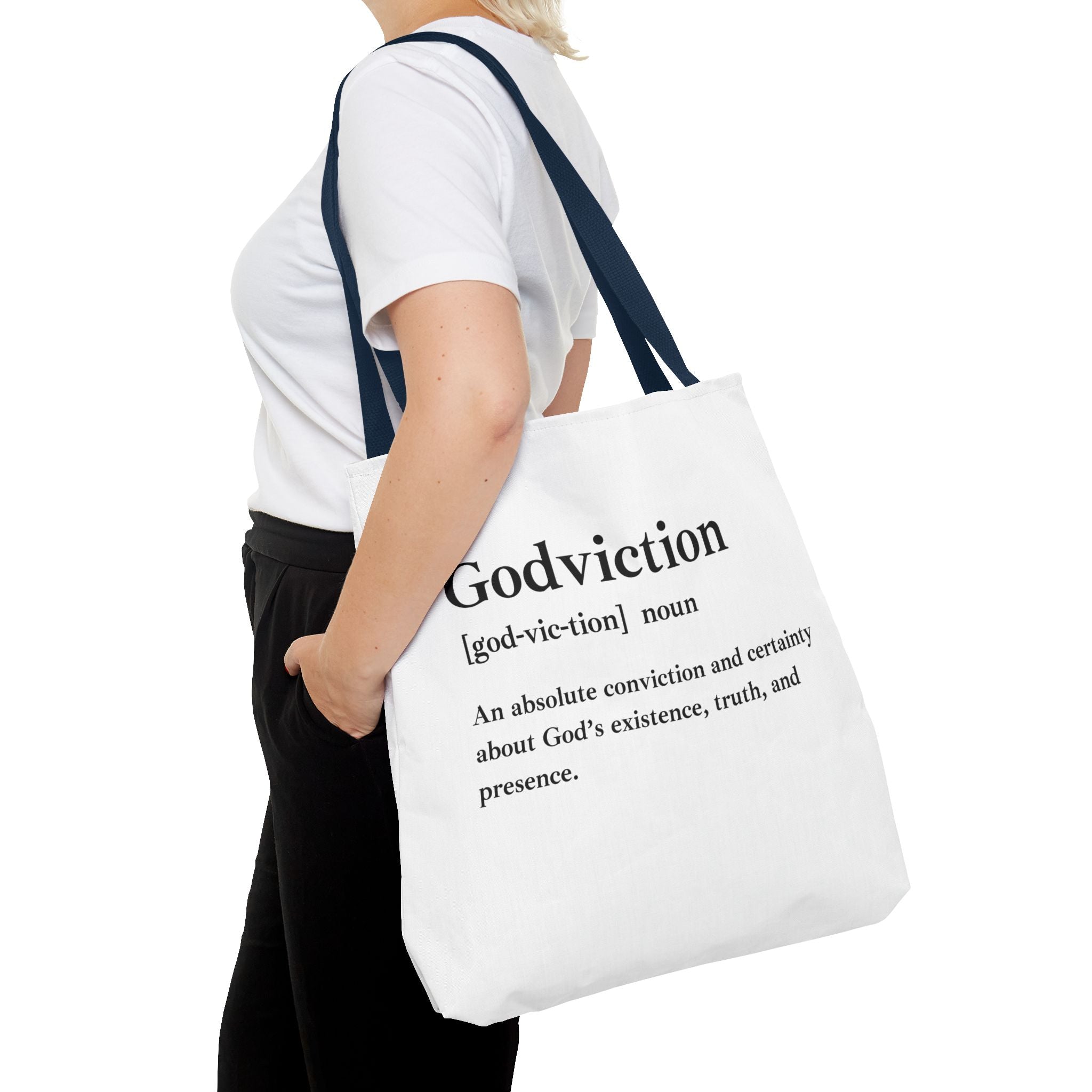 Godviction Tote Bag - Custom Printed Stylish and Functional Tote