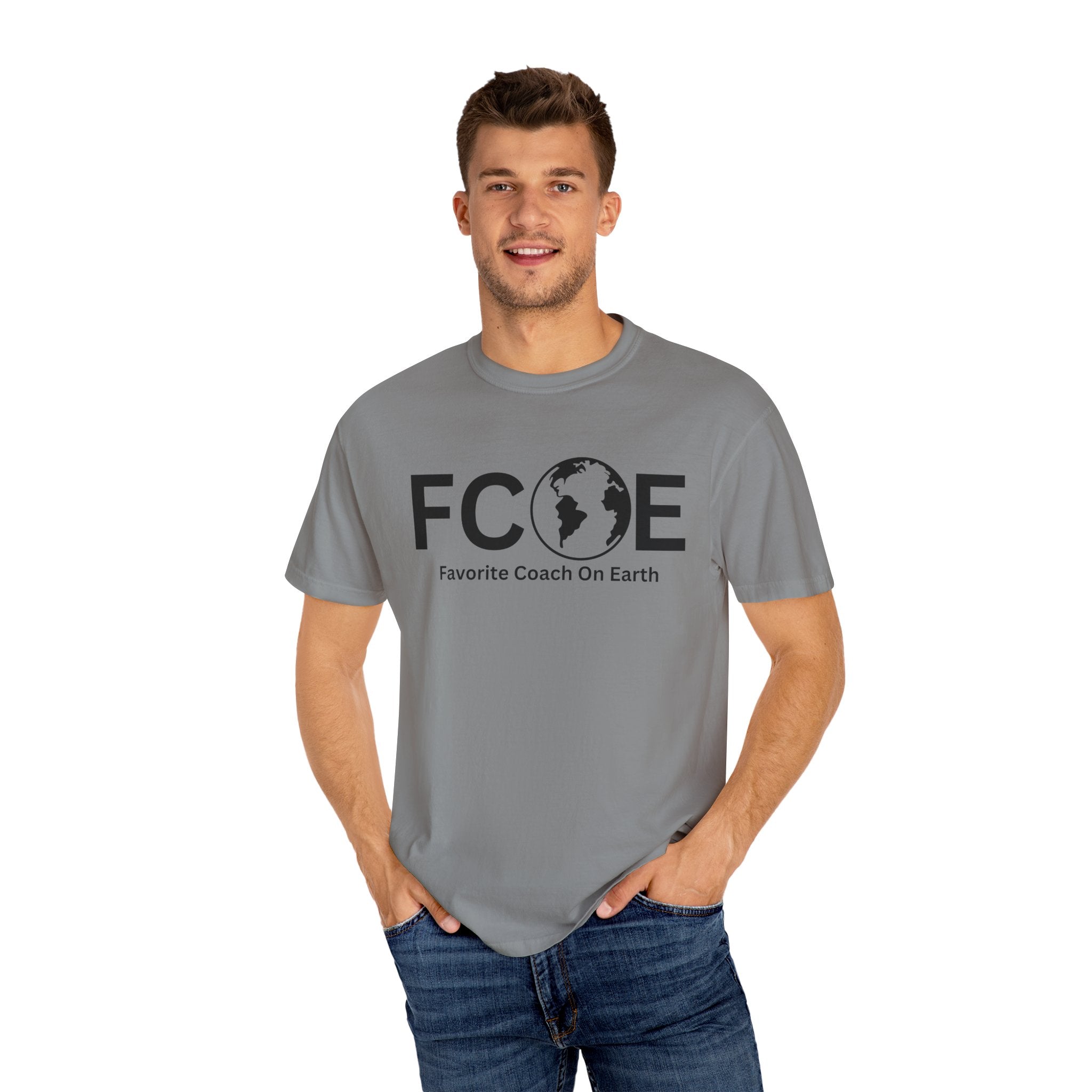 Favorite Coach On Earth (FCOE) - Comfort Colors 1717 Garment-Dyed T-Shirt