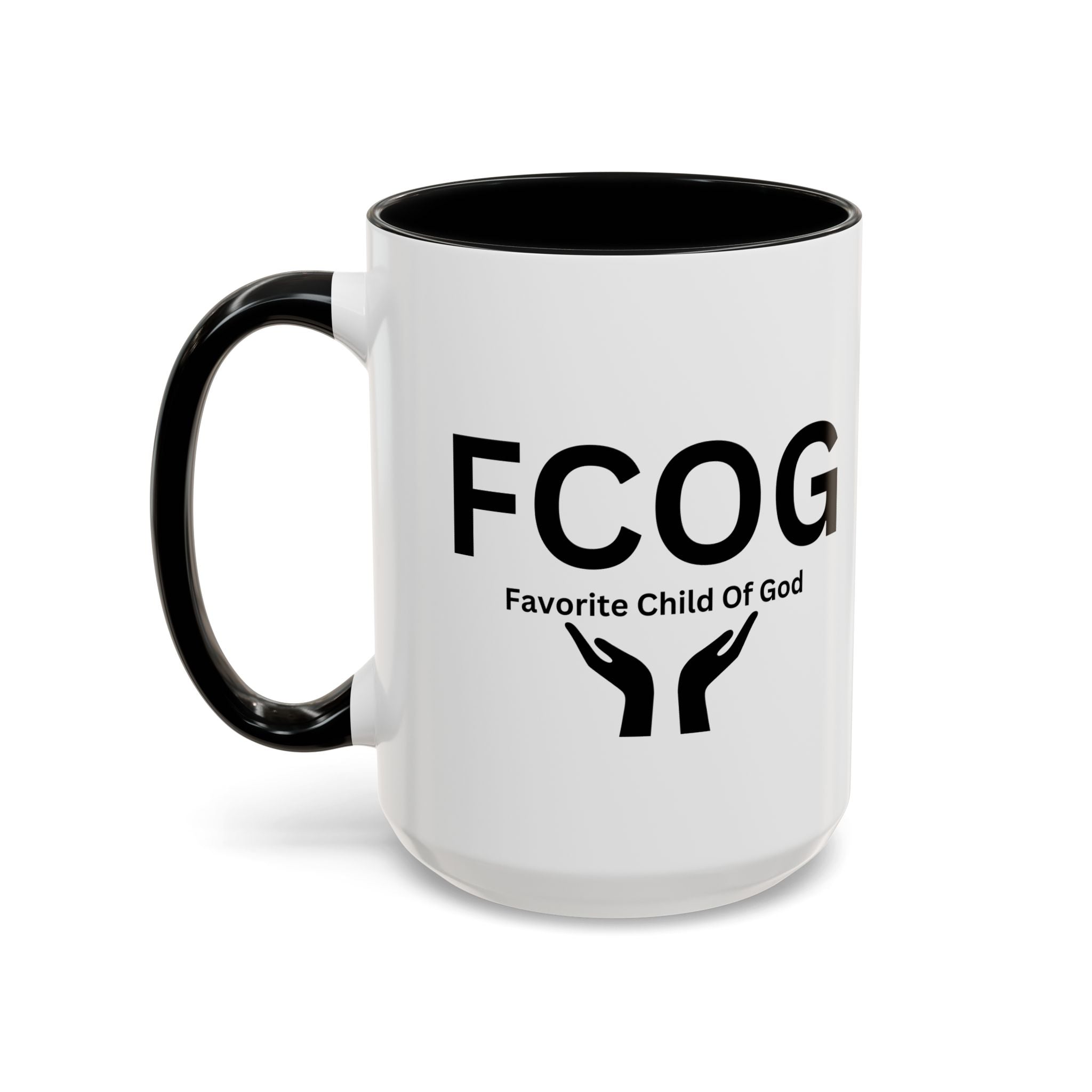 Favorite Child of God (FCOG) Accent Coffee Mug (11, 15oz)