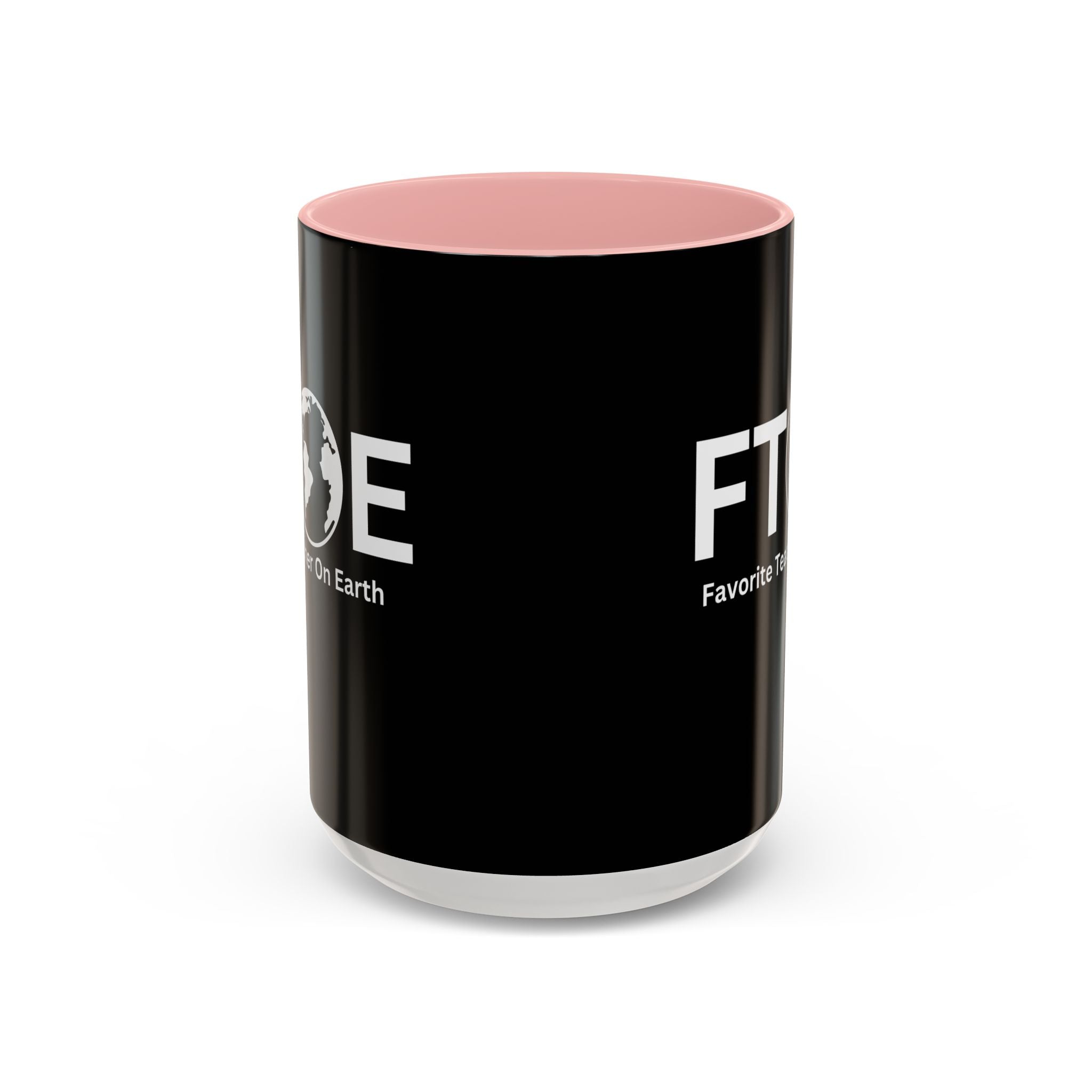 Favorite Teacher On Earth (FTOE) Accent Coffee Mug (11oz, 15oz)