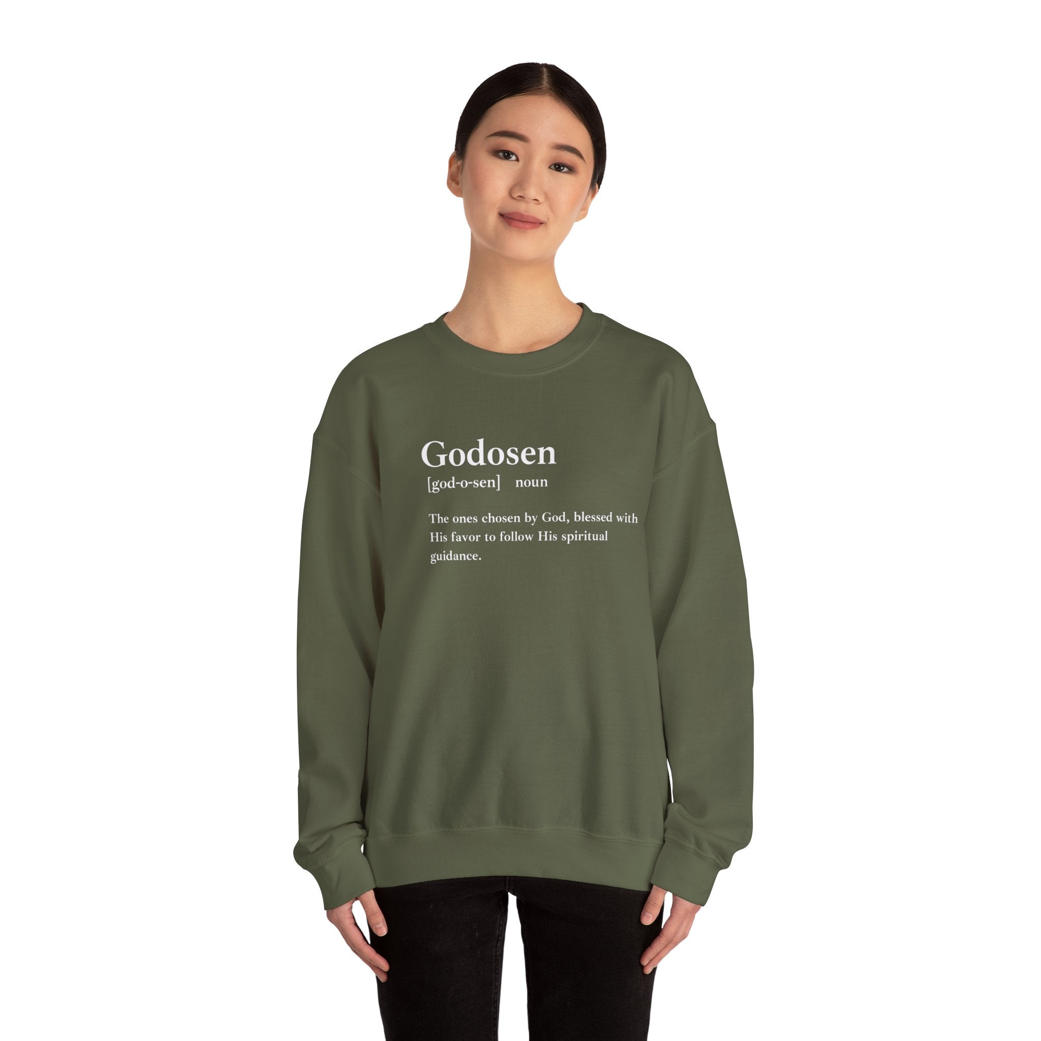 Godosen Unisex Heavy Blend Crewneck Sweatshirt - Cozy and Durable Style