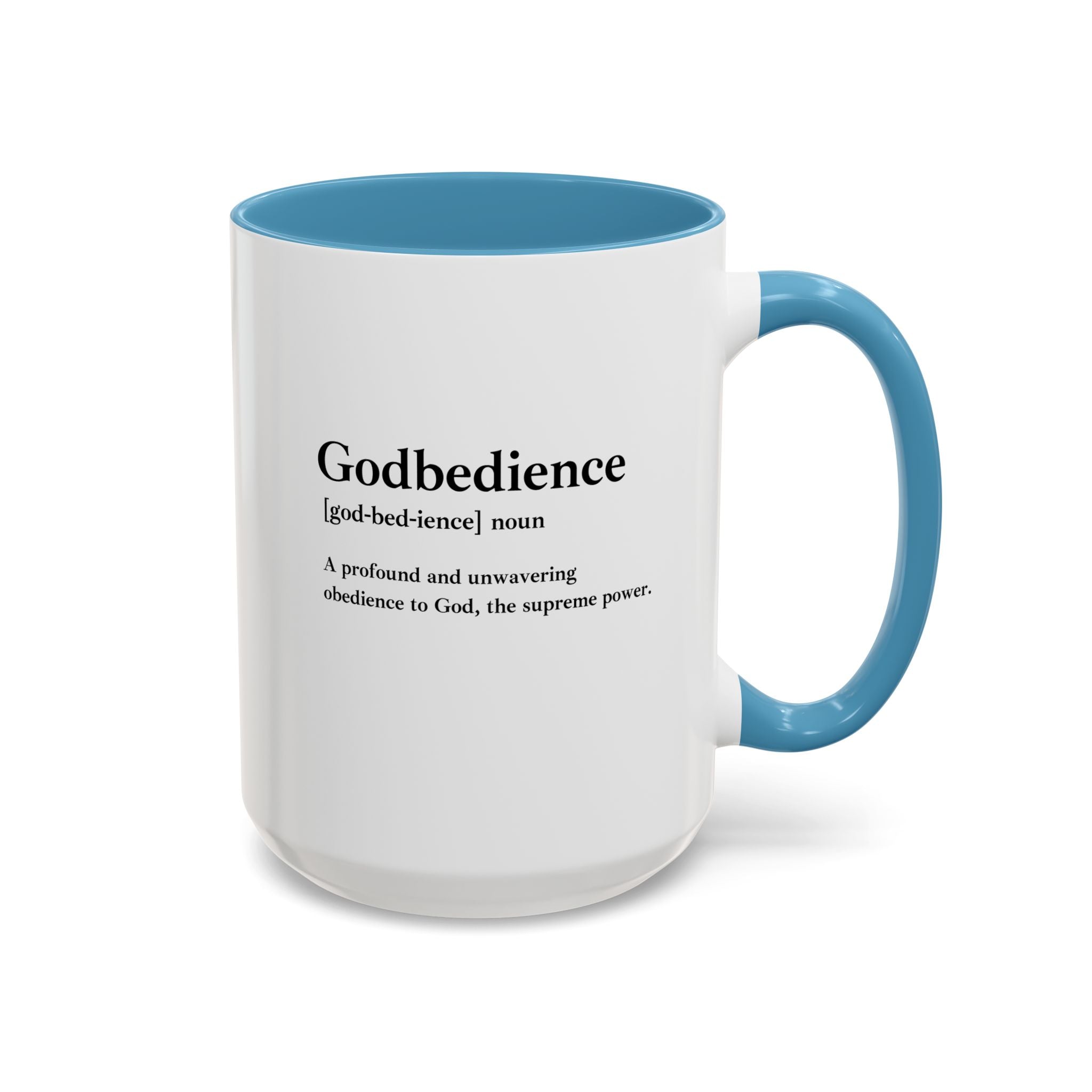 Godbedience Accent Coffee Mug (11, 15oz)