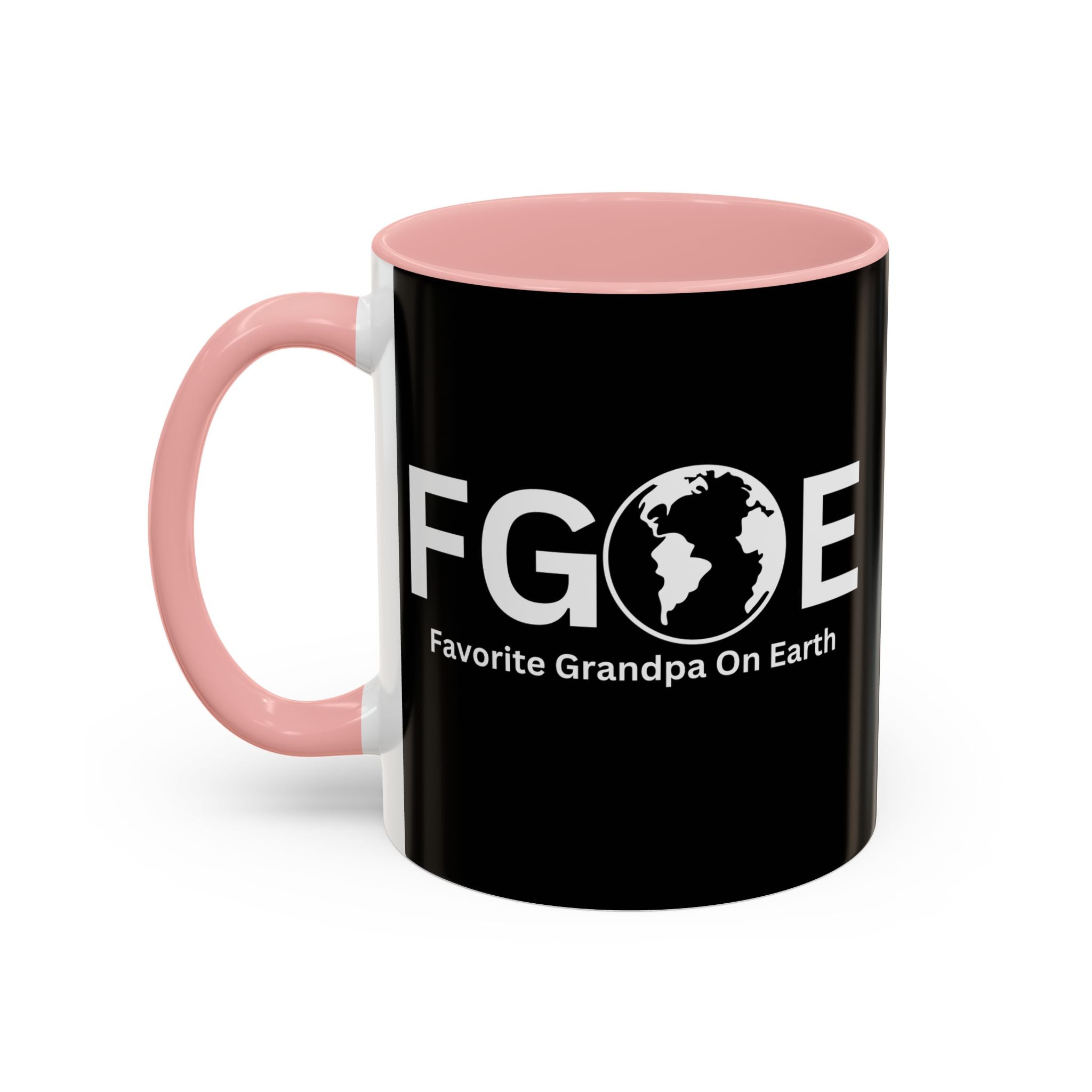 Favorite Grandpa On Earth (FGOE) Accent Coffee Mug (11oz, 15oz)
