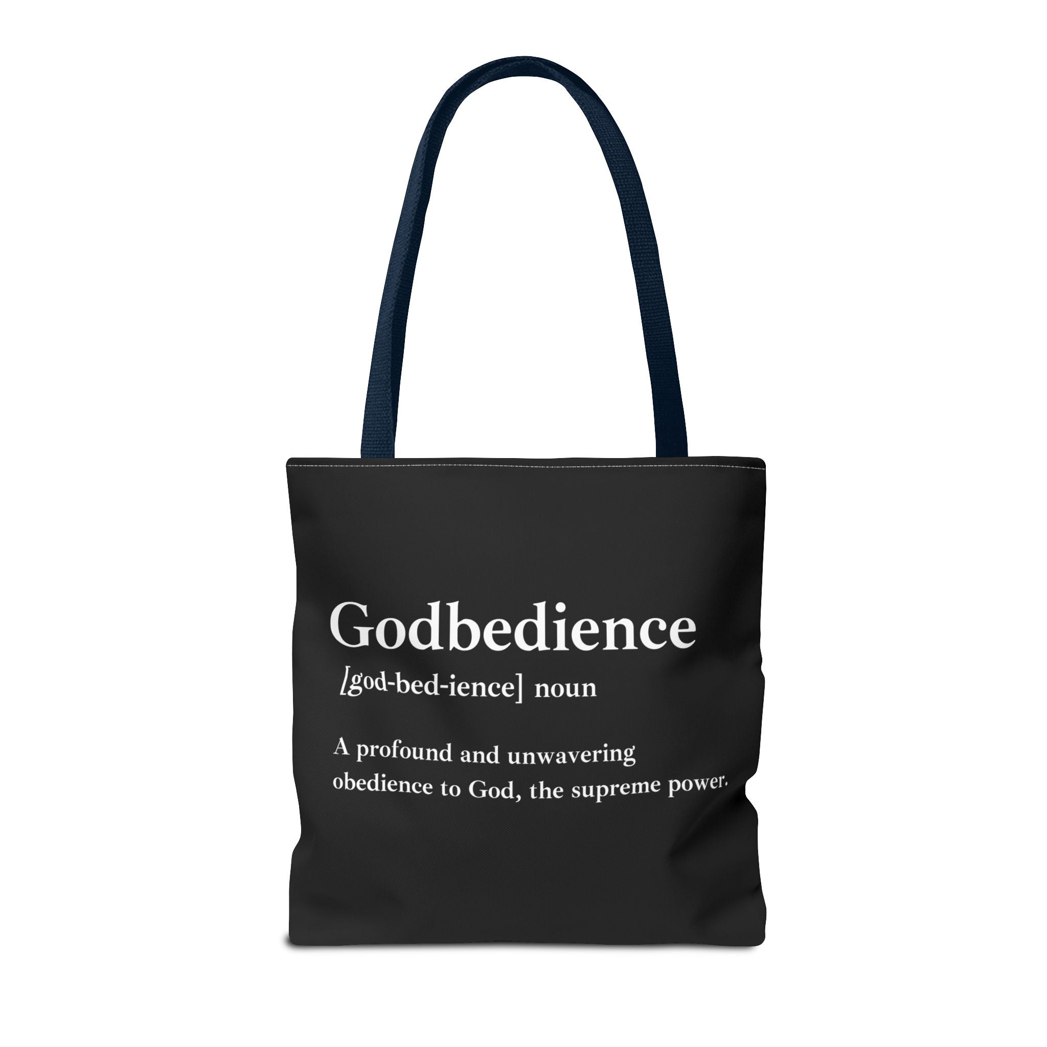 Godbedience Tote Bag - Custom Printed Stylish and Functional Tote