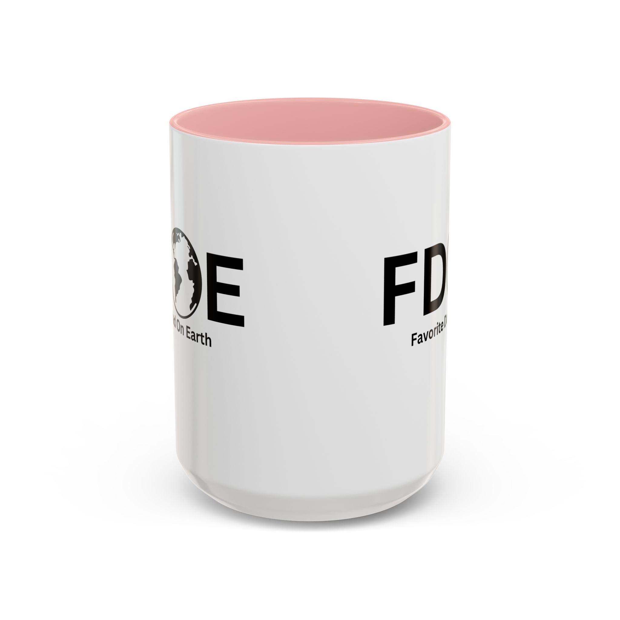 Favorite Dad On Earth (FDOE) Accent Coffee Mug (11oz, 15oz)