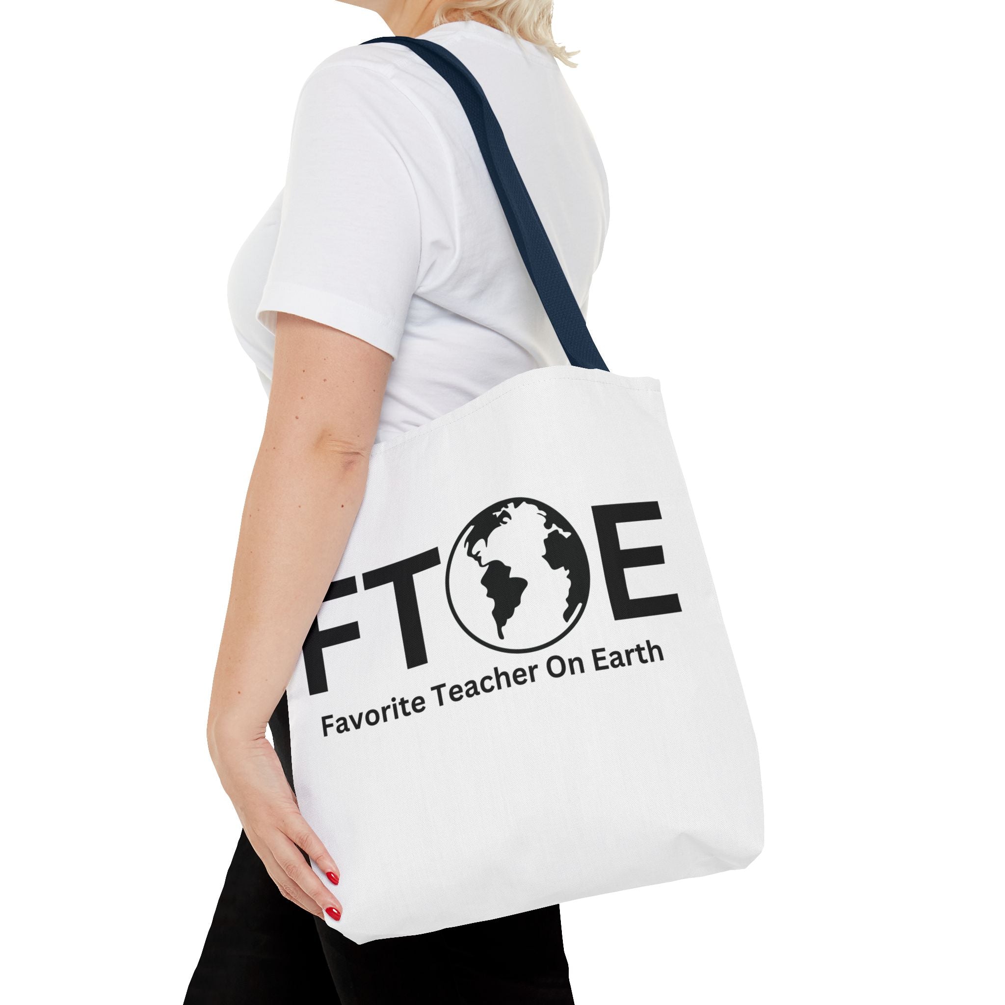 Favorite Teacher On Earth (FTOE) Tote Bag - Custom Printed Stylish and Functional Tote