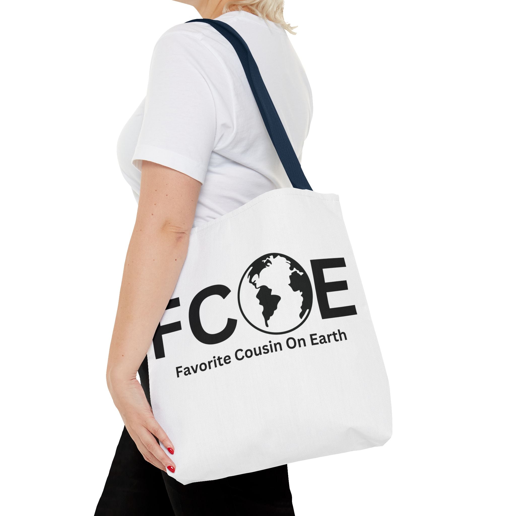 Favorite Cousin On Earth (FCOE) Tote Bag - Custom Printed Stylish and Functional Tote