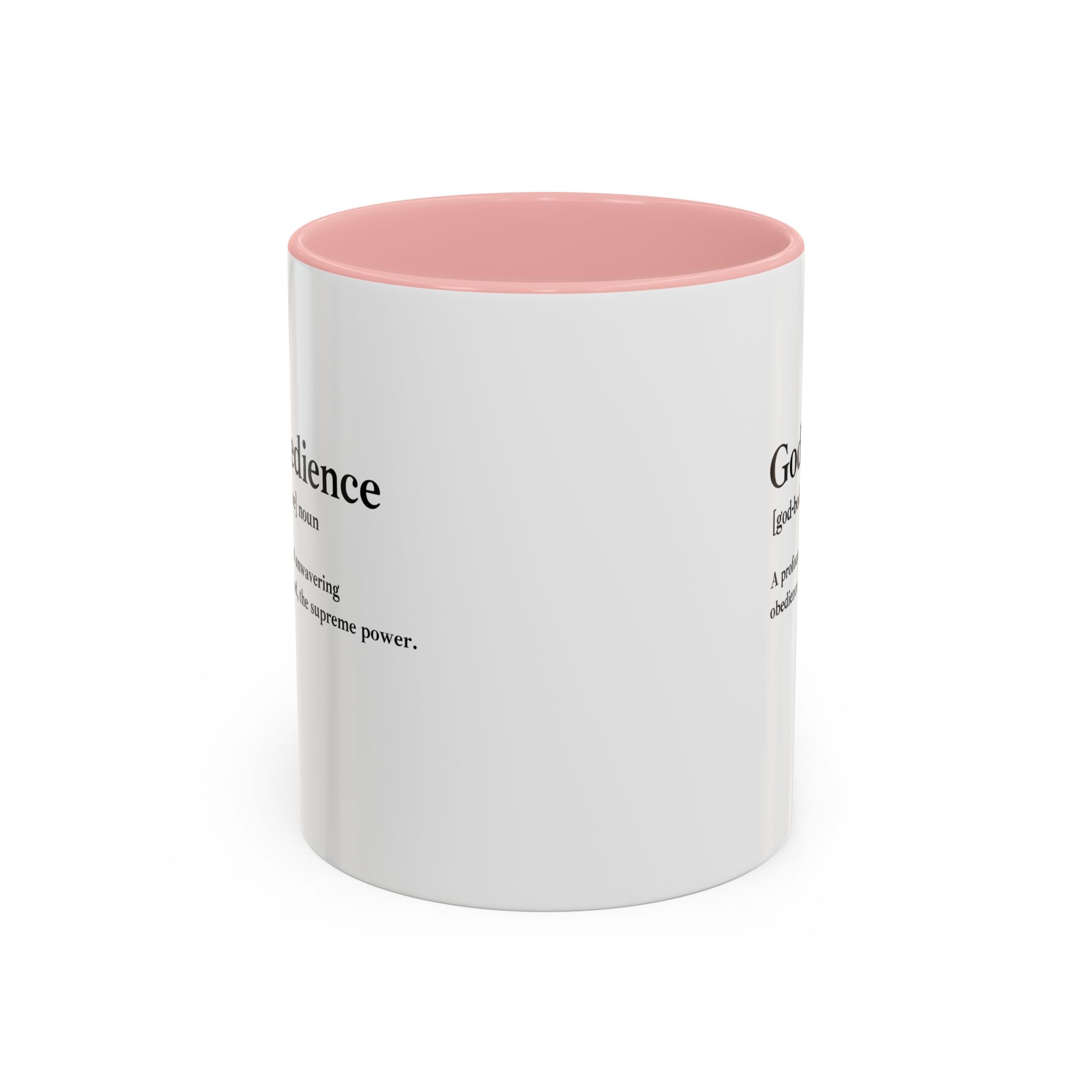 Godbedience Accent Coffee Mug (11, 15oz)