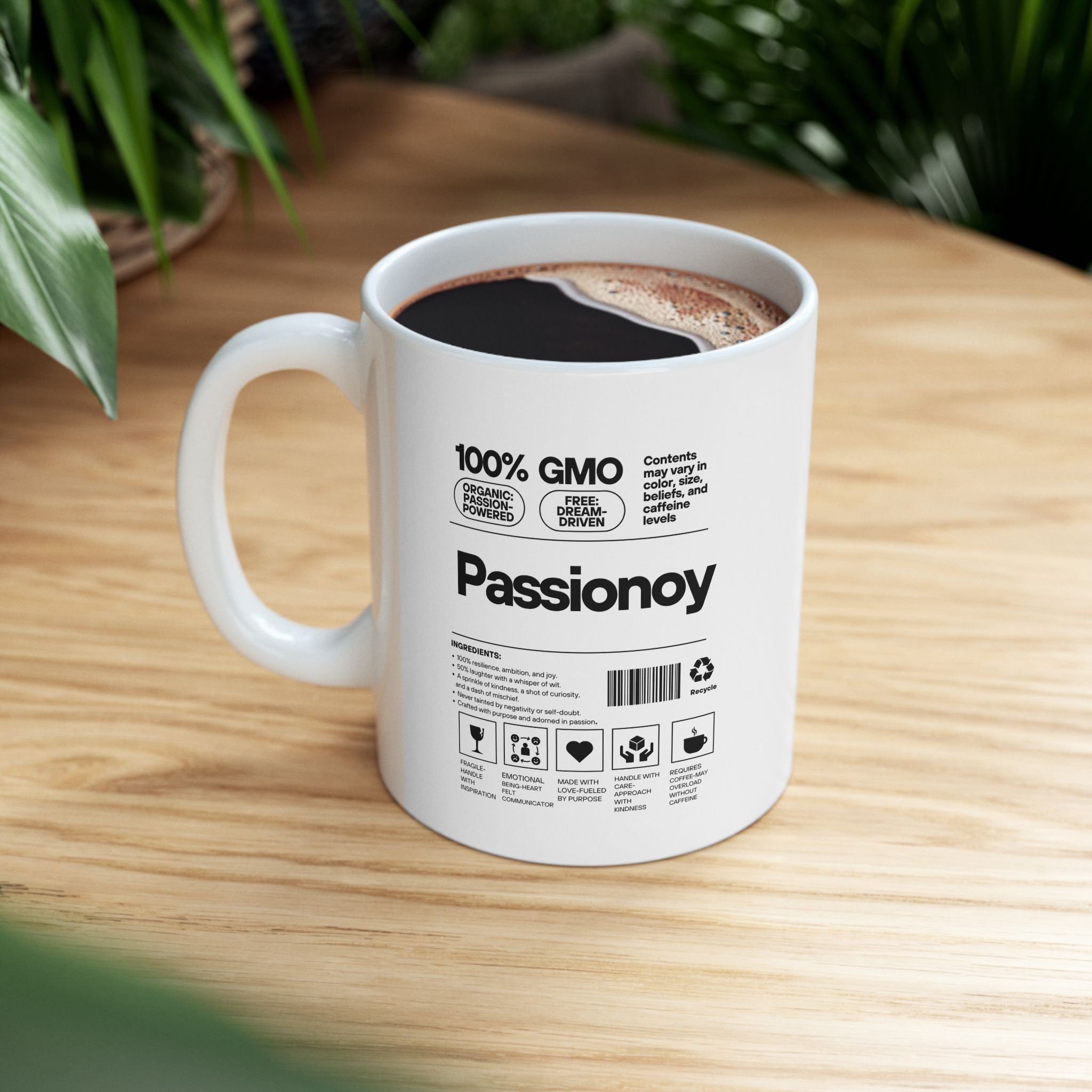 Passionoy Label Accent Coffee Mug (11oz, 15oz)