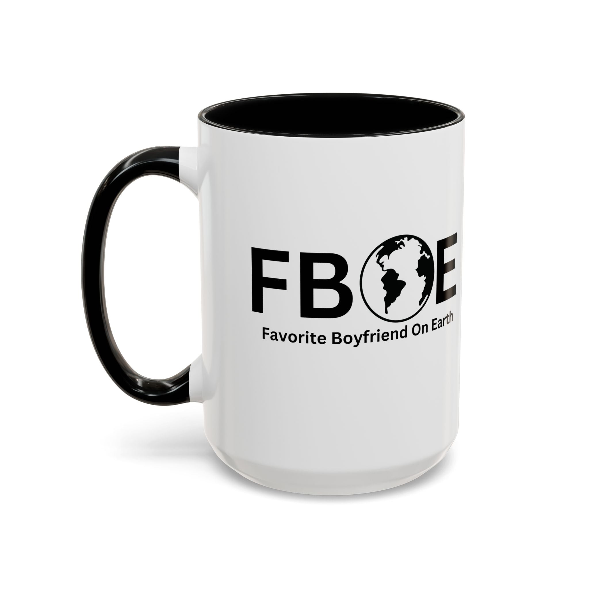 Favorite Boyfriend On Earth (FBOE) Accent Coffee Mug (11oz, 15oz)