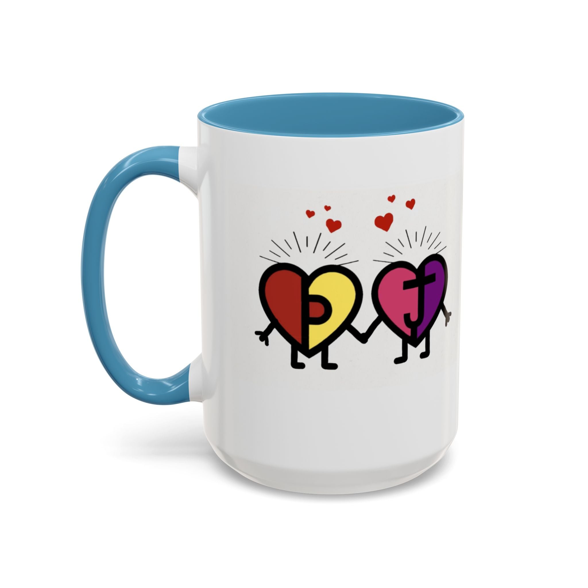 PJ & Joy Passionoy Mascots Accent Coffee Mug (11, 15oz)