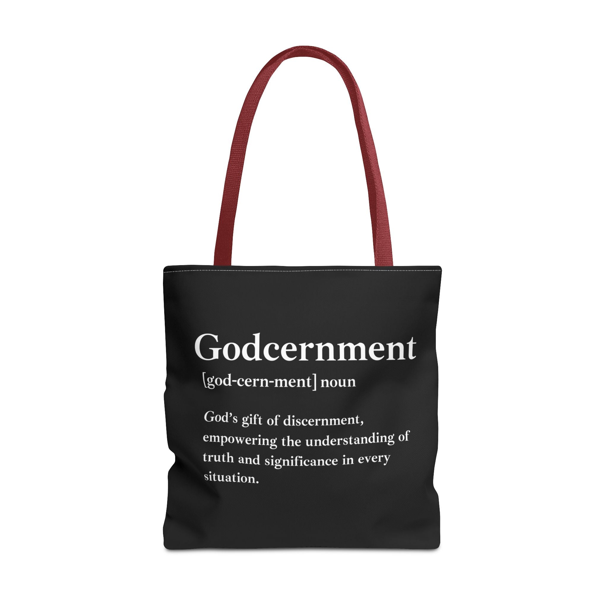 Godcernment Tote Bag - Custom Printed Stylish and Functional Tote