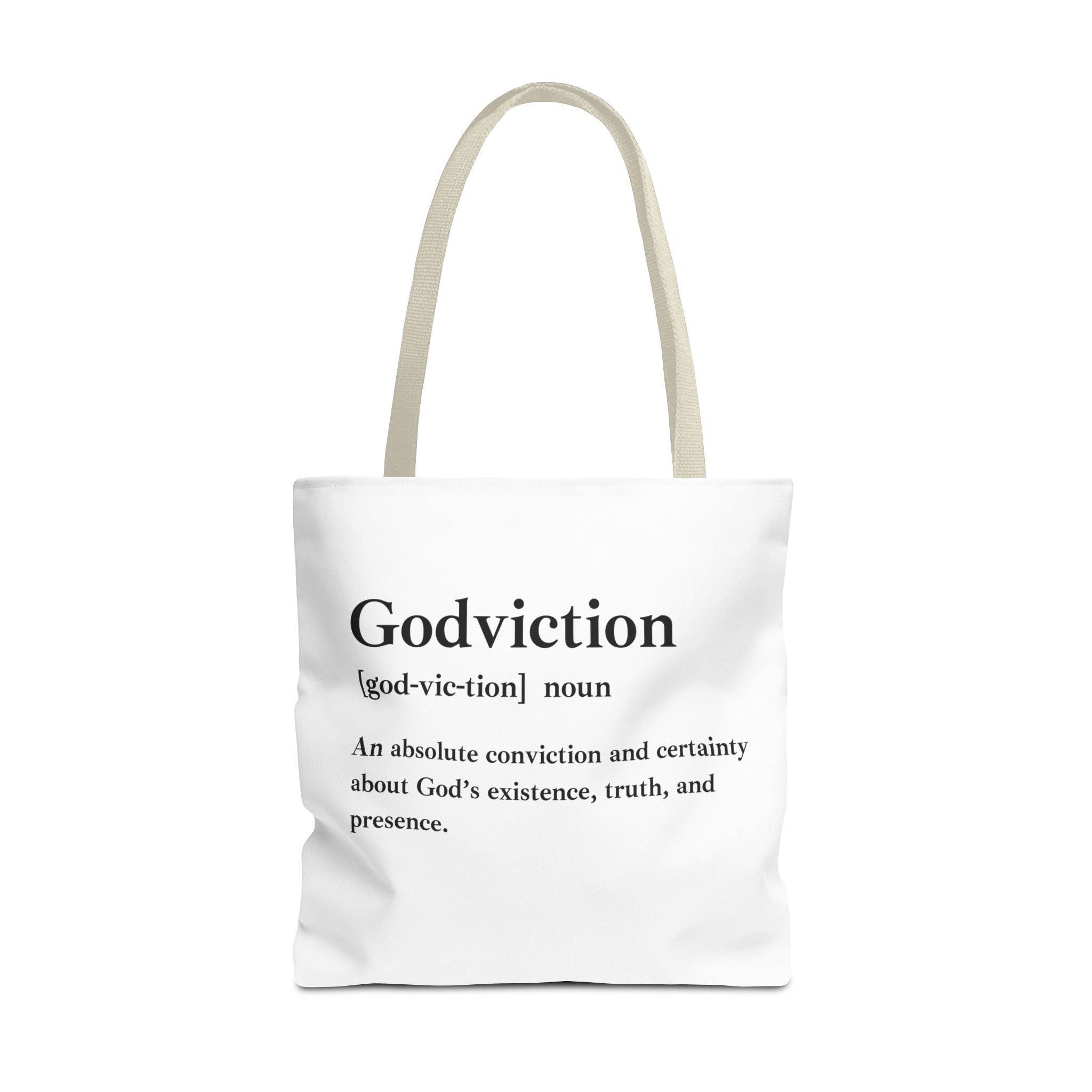 Godviction Tote Bag - Custom Printed Stylish and Functional Tote