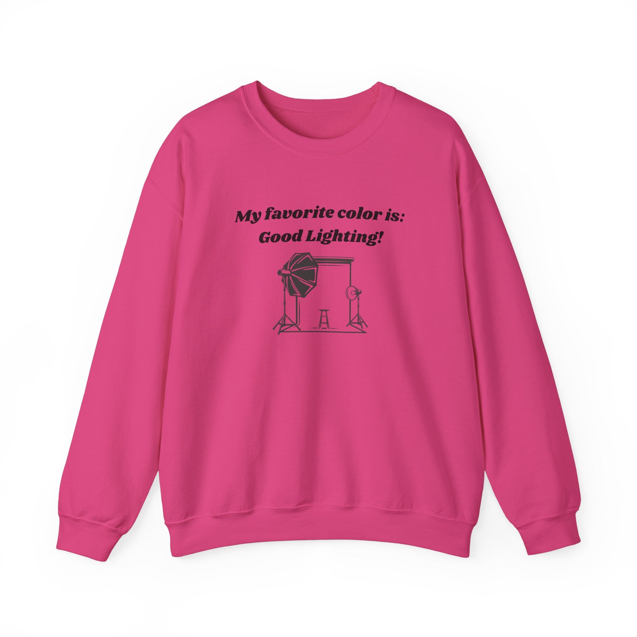 My Favorite Color is Good Lighting! Unisex Heavy Blend Crewneck Sweatshirt