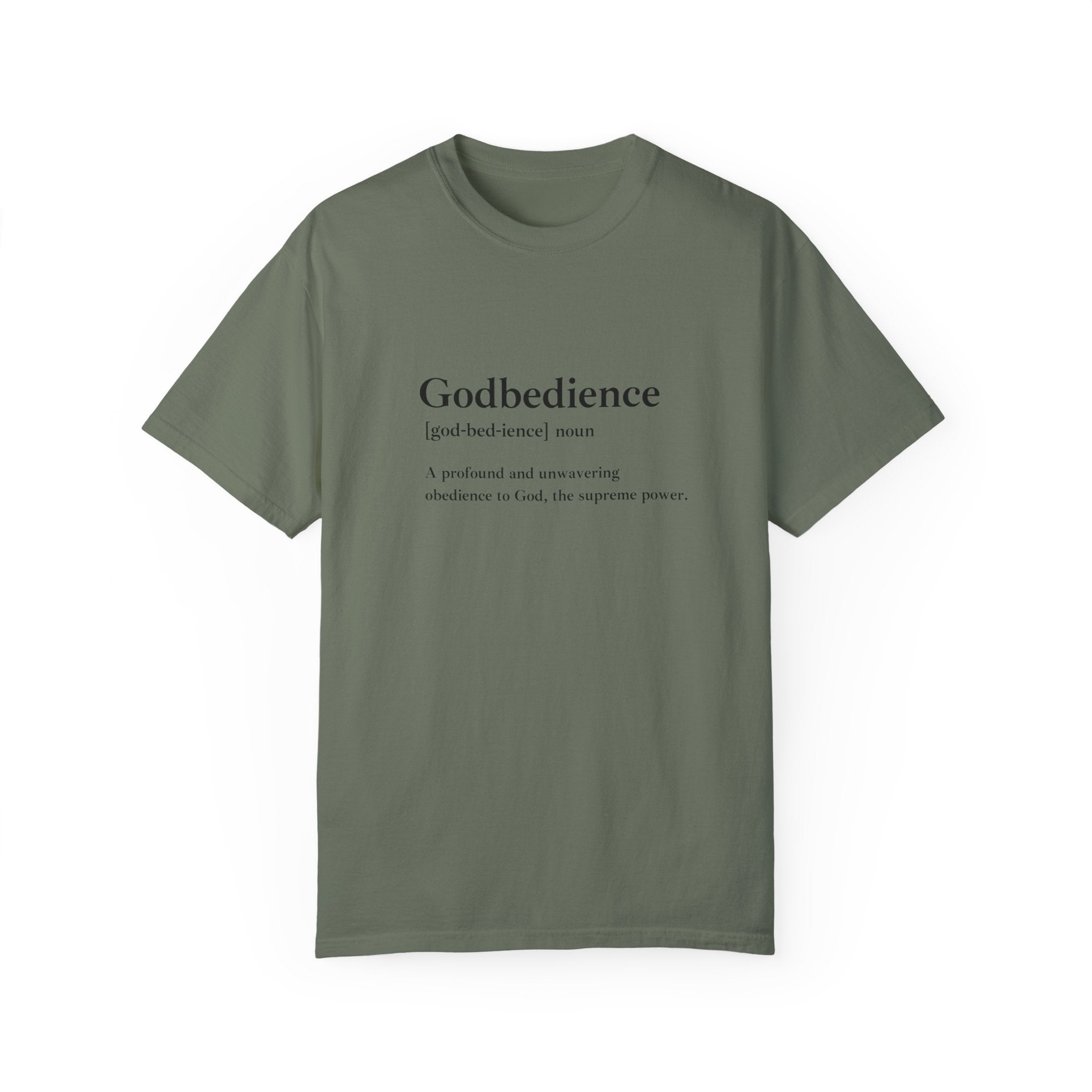 Godbedience Garment-Dyed T-Shirt | Comfort Colors 1717 | Soft-Washed & Customizable