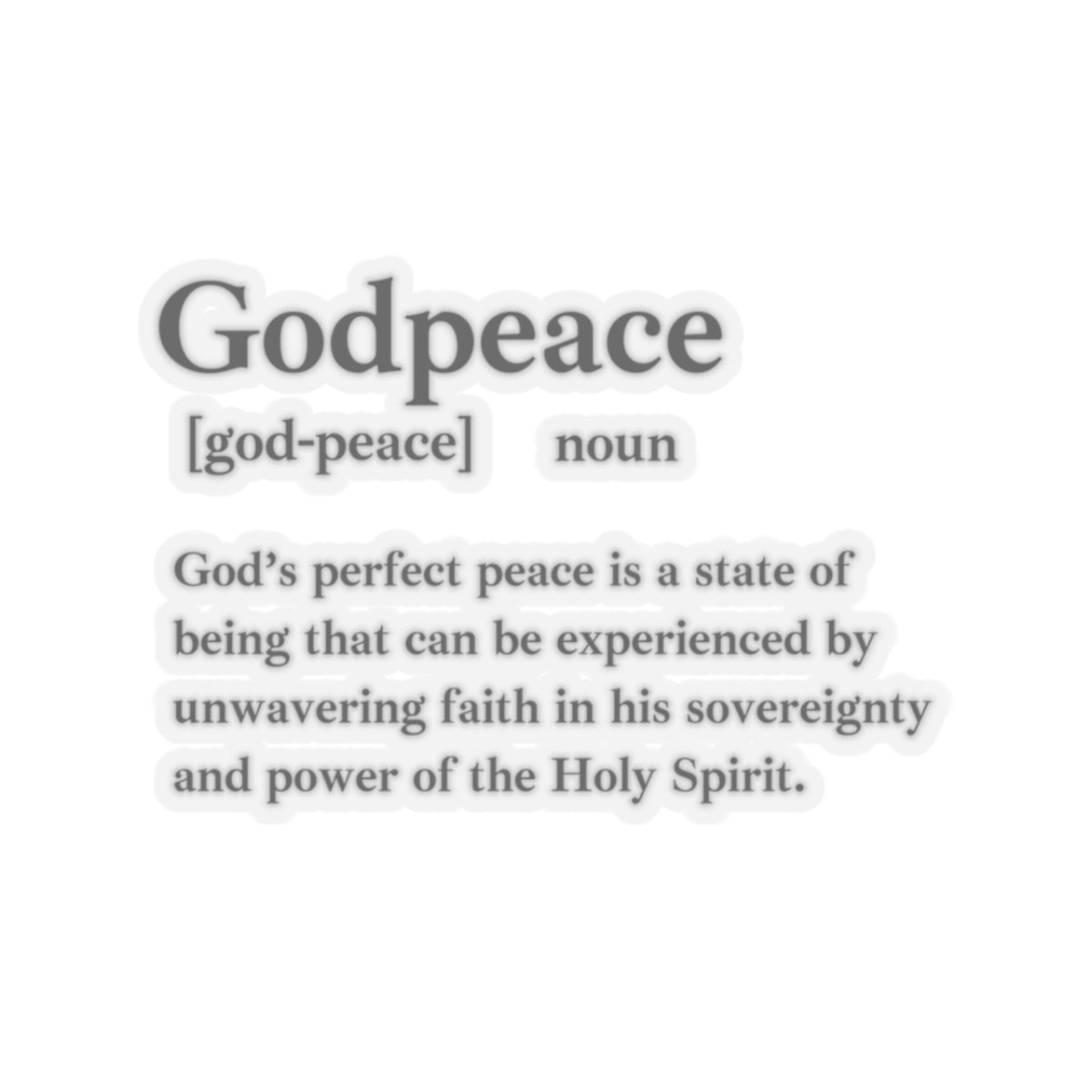 Godpeace Kiss-Cut Stickers - Custom Vinyl Stickers for Creative Decor