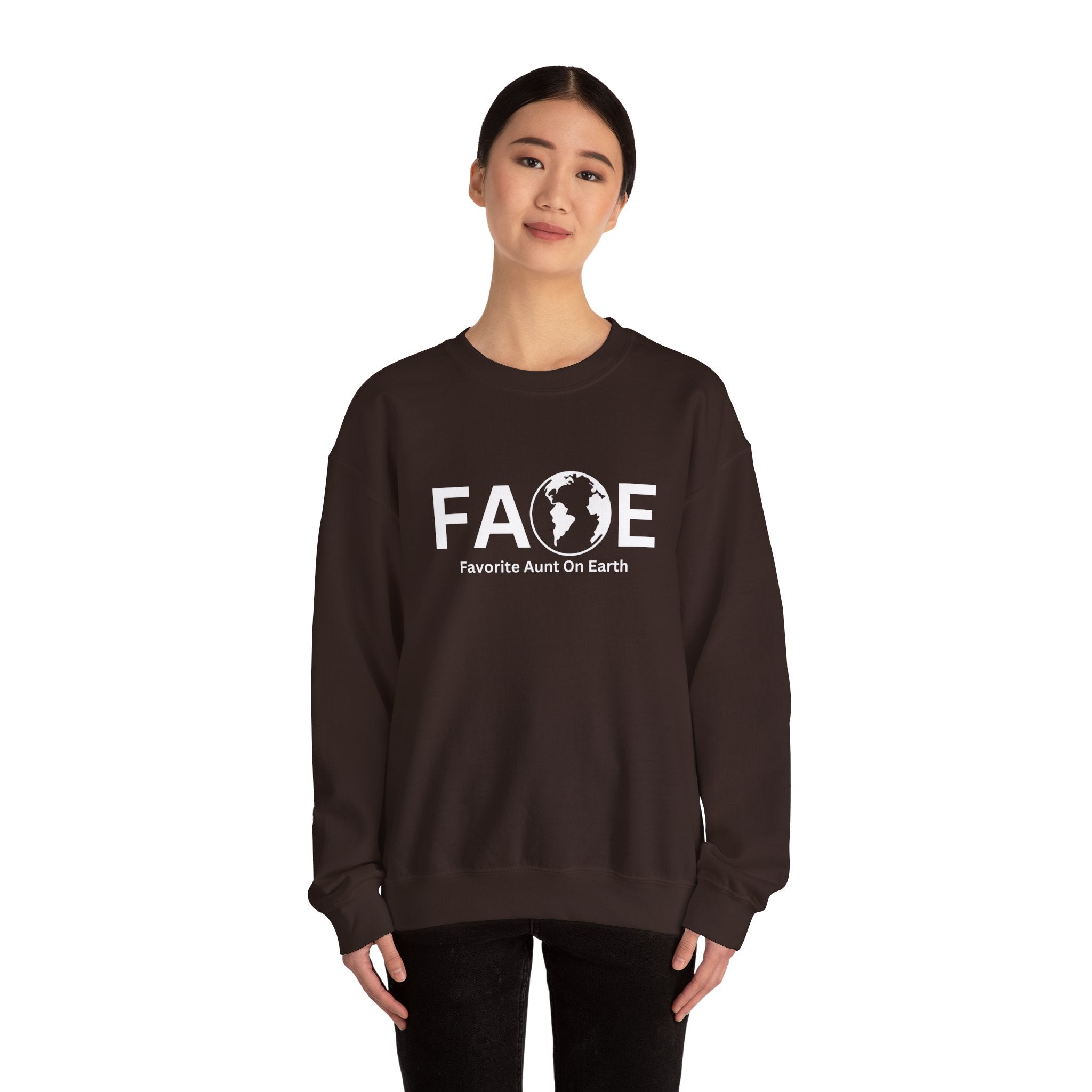 Favorite Aunt On Earth (FAOE) - Unisex Heavy Blend Crewneck Sweatshirt