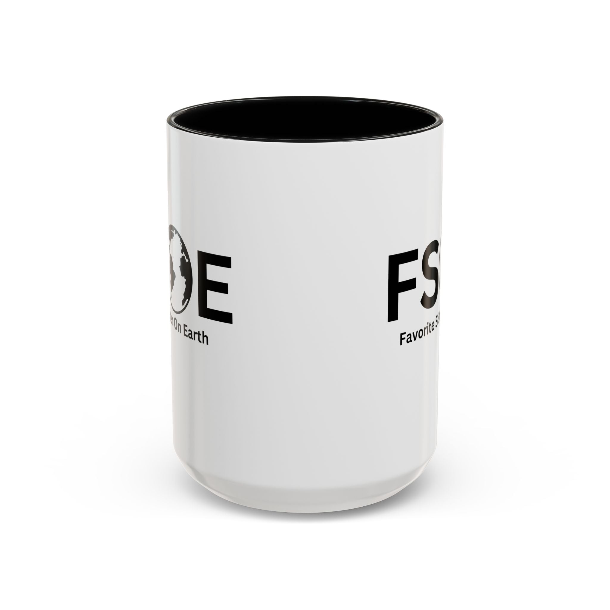 Favorite Sister On Earth (FSOE) Accent Coffee Mug (11oz, 15oz)