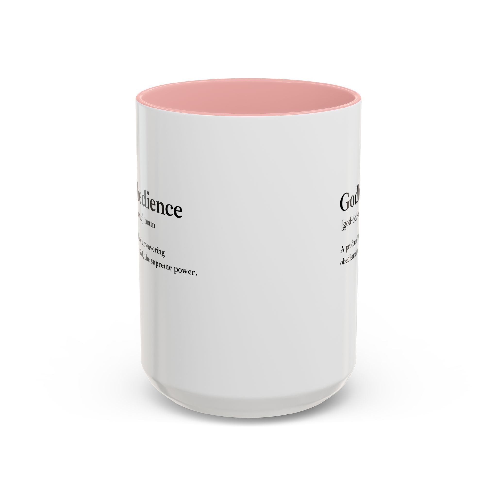 Godbedience Accent Coffee Mug (11, 15oz)