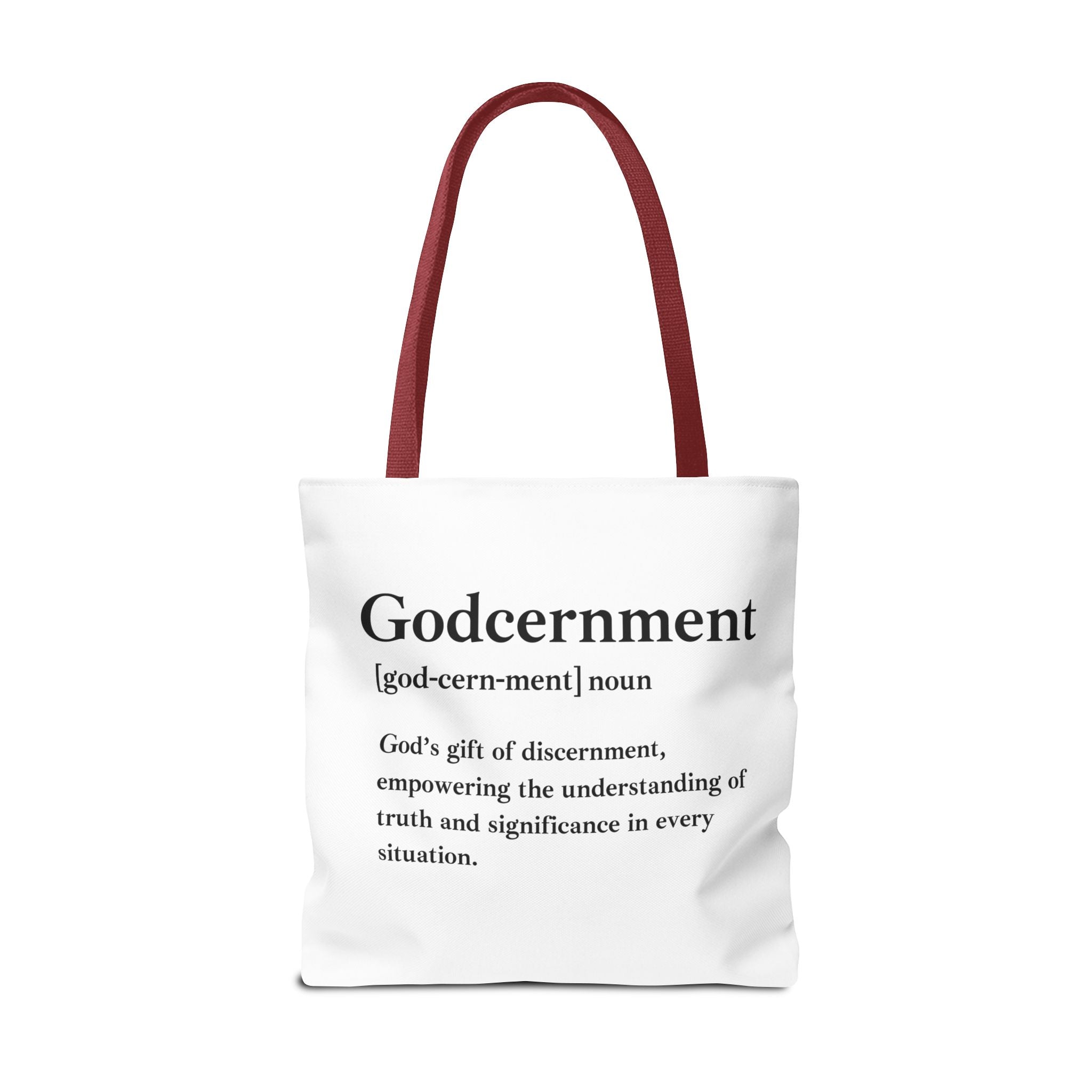 Godcernment Tote Bag - Custom Printed Stylish and Functional Tote