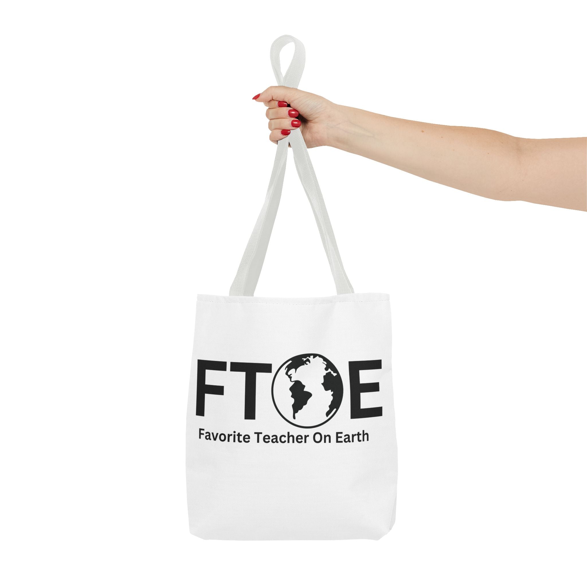 Favorite Teacher On Earth (FTOE) Tote Bag - Custom Printed Stylish and Functional Tote