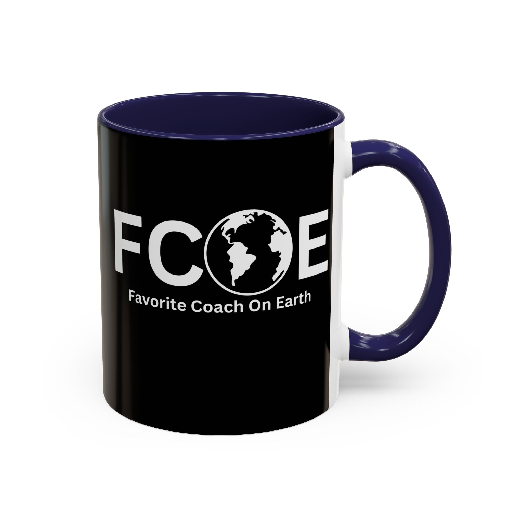 Favorite Coach On Earth (FCOE) Accent Coffee Mug (11oz, 15oz)