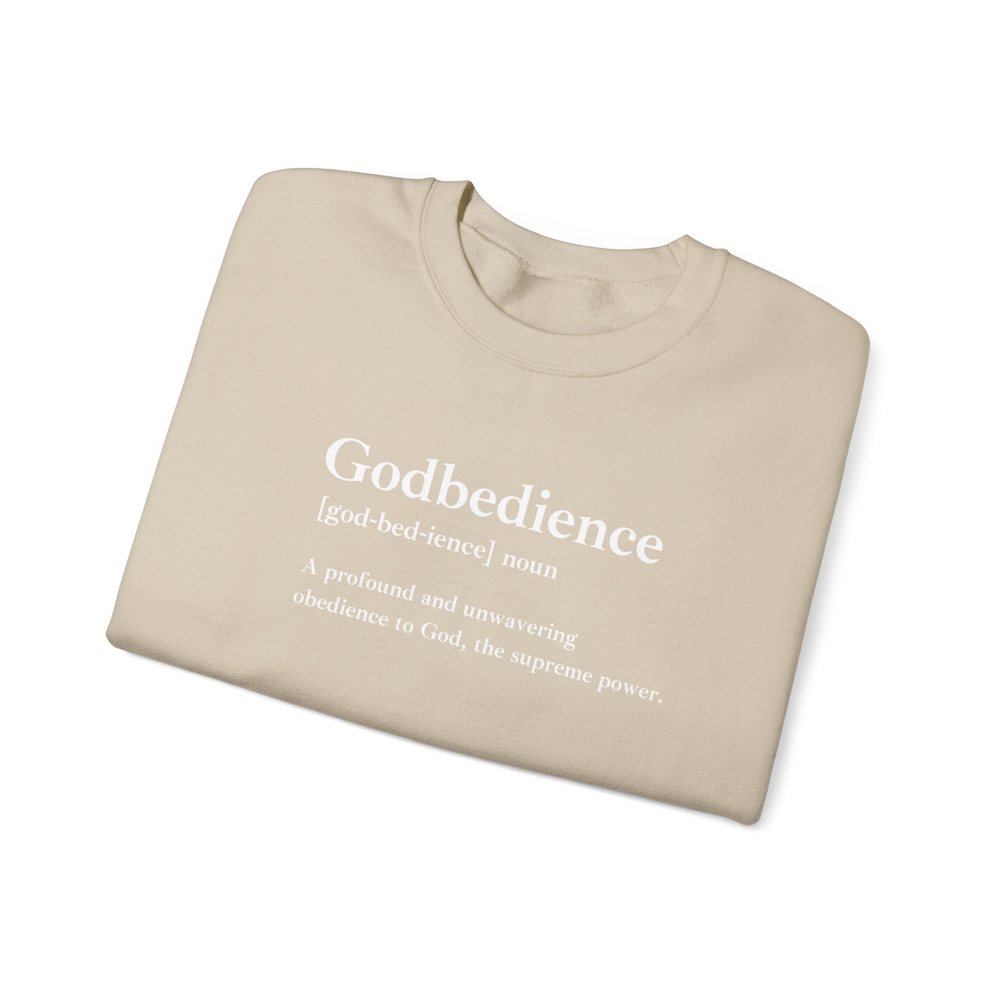 Godbedience Unisex Heavy Blend™ Crewneck Sweatshirt | Comfortable & Durable Everyday Wear