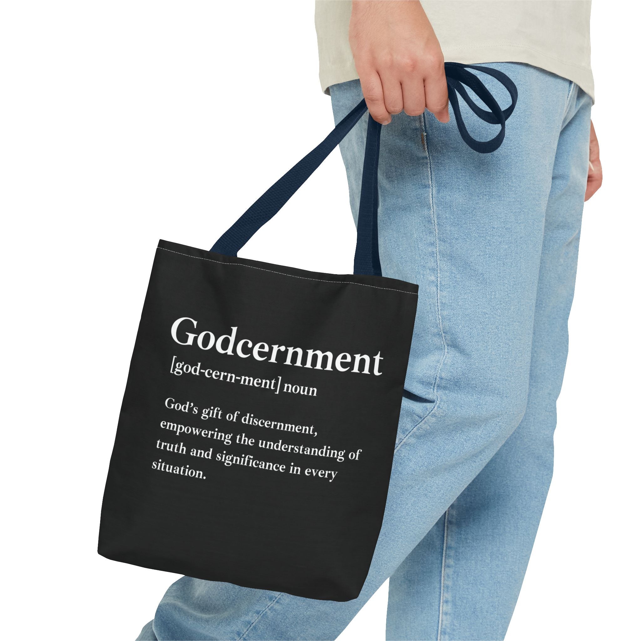 Godcernment Tote Bag - Custom Printed Stylish and Functional Tote