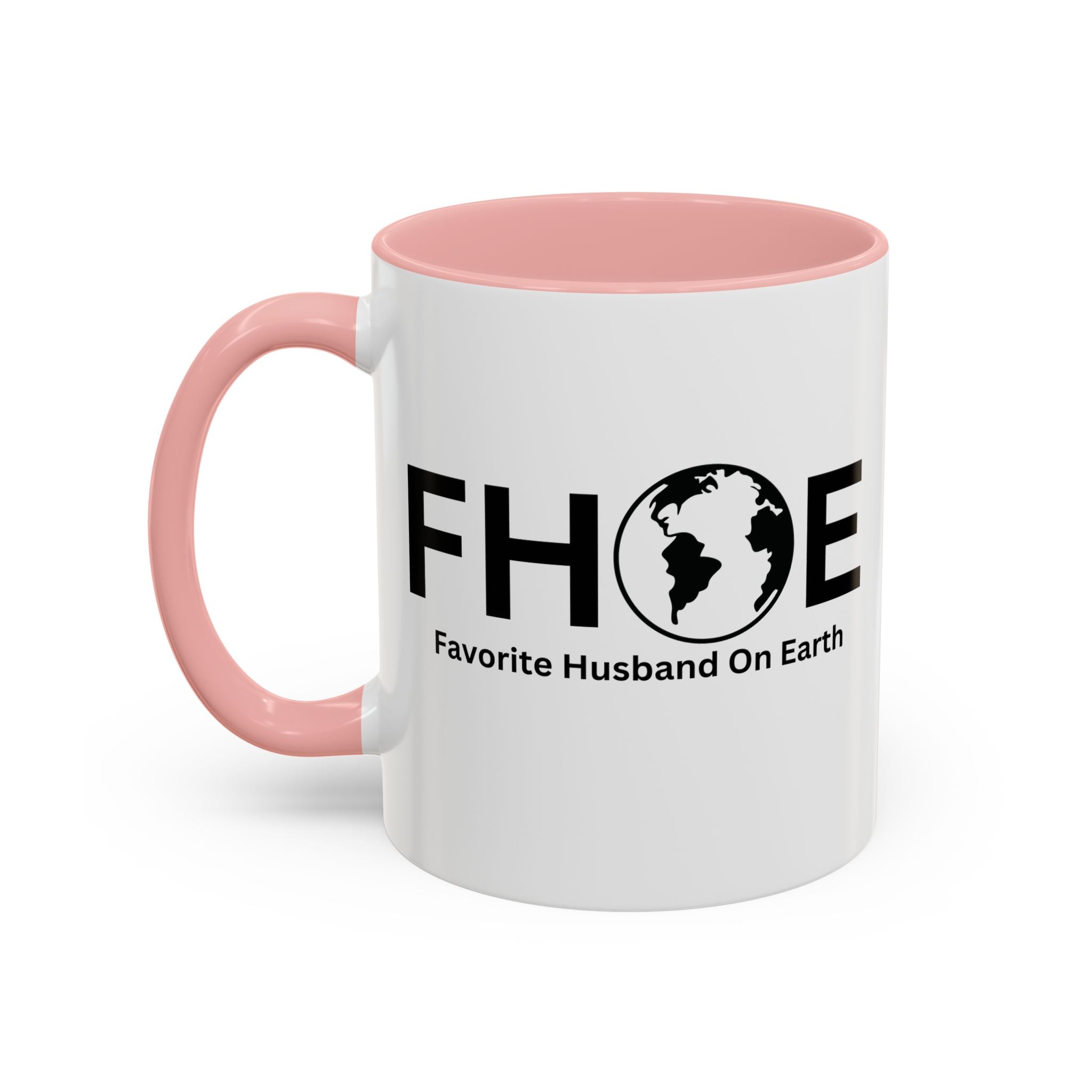 Favorite Husband On Earth (FHOE) Accent Coffee Mug (11oz, 15oz)
