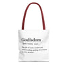 Godisdom Tote Bag - Custom Printed Stylish and Functional Tote