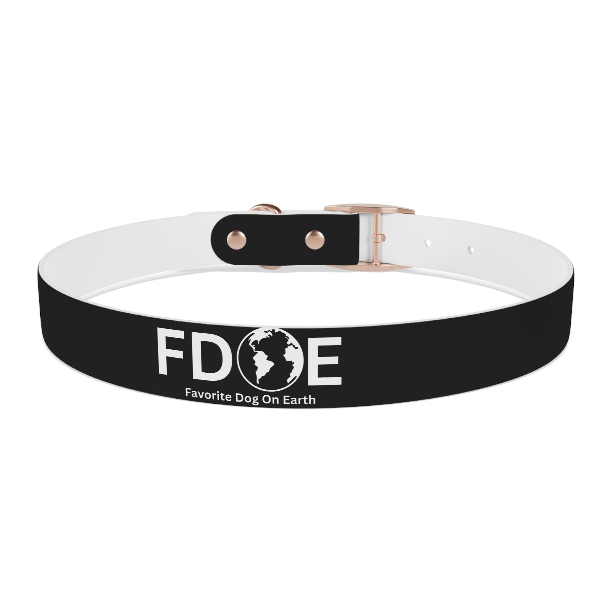 Favorite Dog On Earth (FDOE) Personalized Dog Collar - Customizable and Stylish Pet Accessory