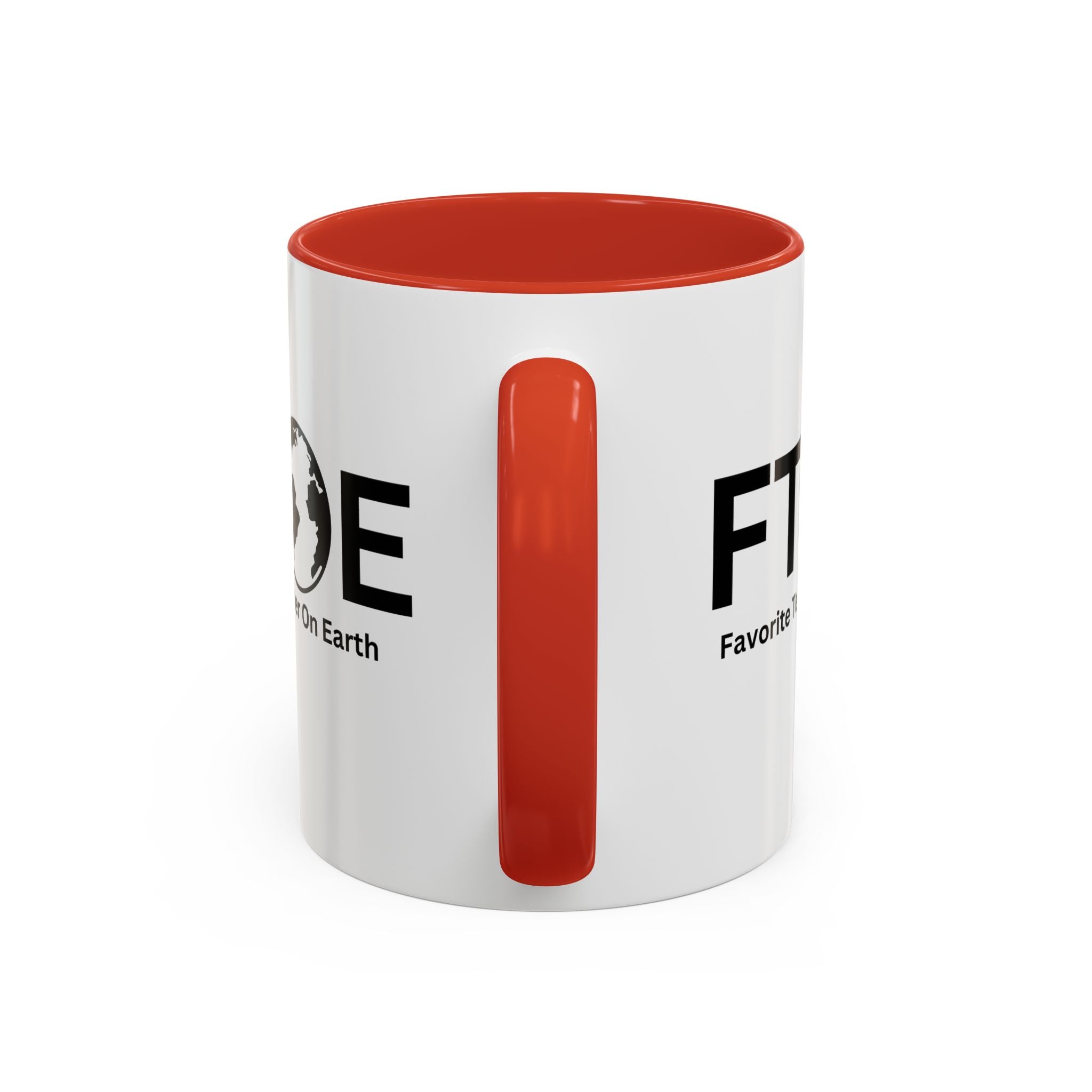 Favorite Teacher On Earth (FTOE) Accent Coffee Mug (11oz, 15oz)