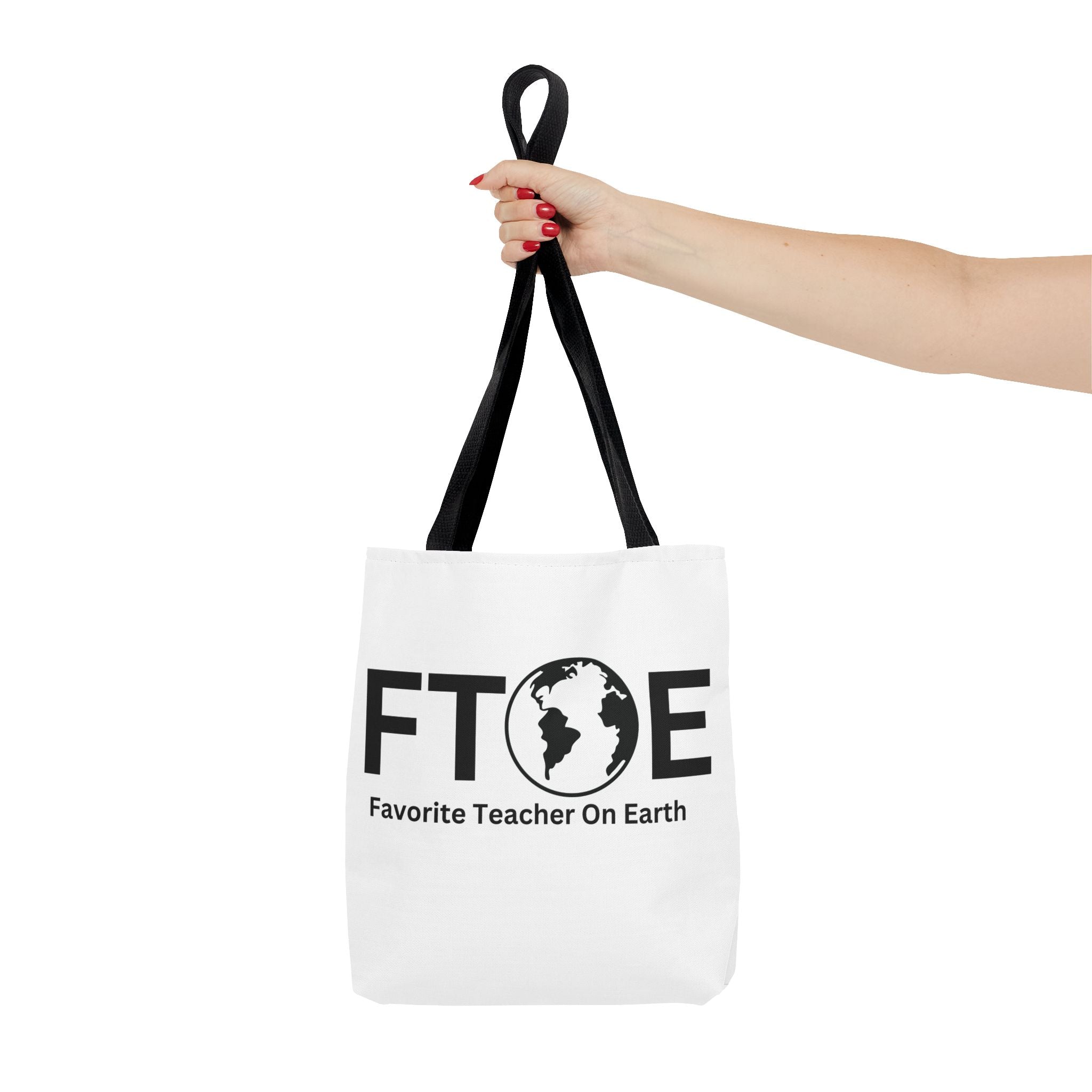 Favorite Teacher On Earth (FTOE) Tote Bag - Custom Printed Stylish and Functional Tote