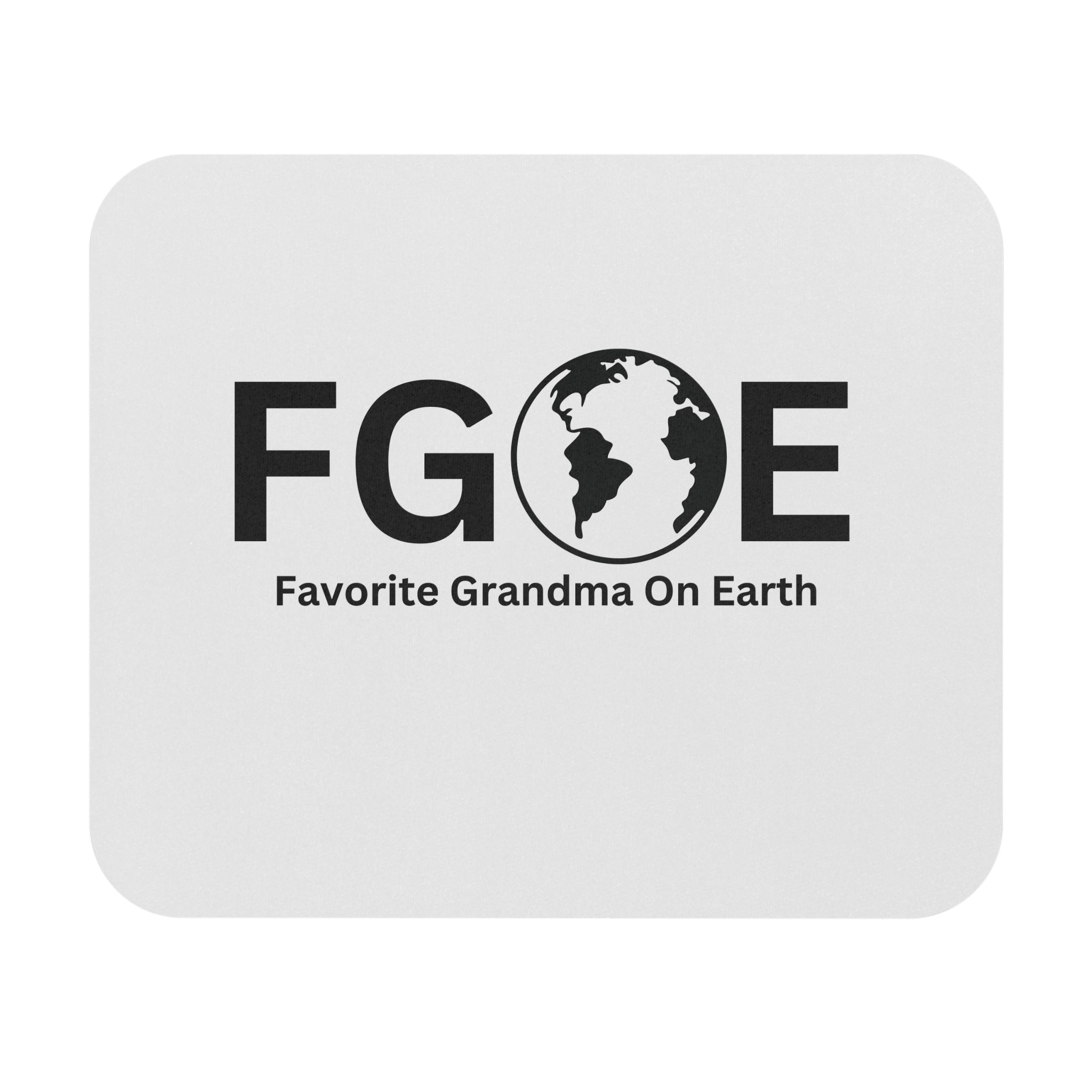 Favorite Grandma On Earth (FGOE) Mouse Pad - Custom Personalized Gaming and Office Mouse Pad