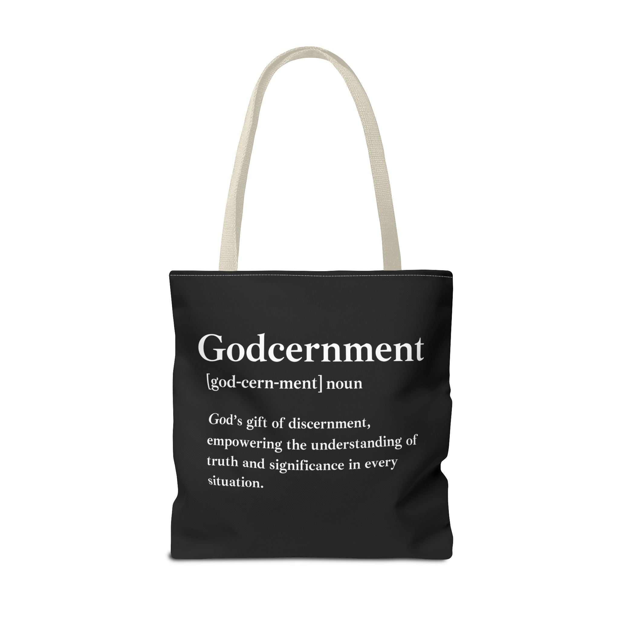 Godcernment Tote Bag - Custom Printed Stylish and Functional Tote