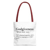Godgiveness Tote Bag - Custom Printed Stylish and Functional Tote