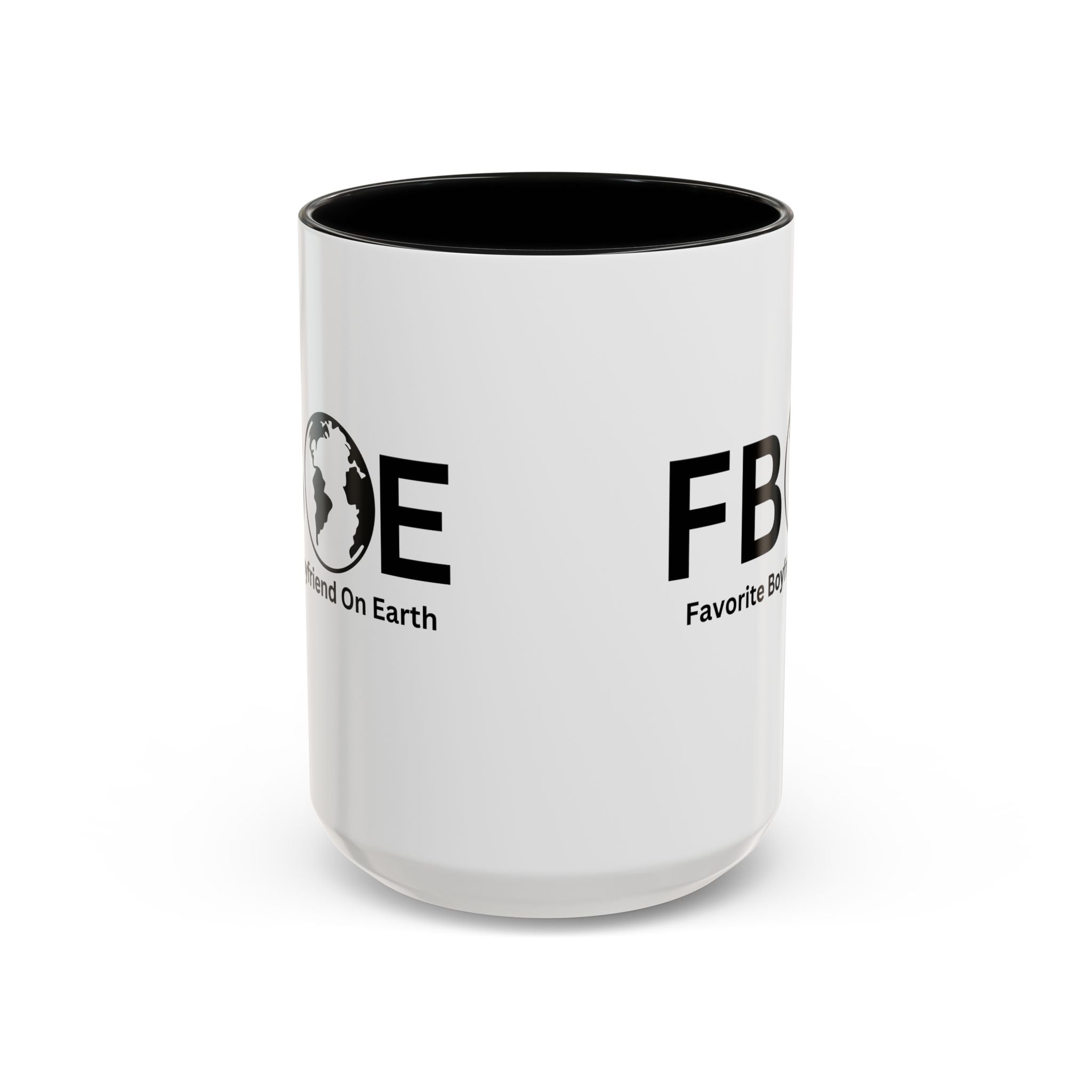 Favorite Boyfriend On Earth (FBOE) Accent Coffee Mug (11oz, 15oz)