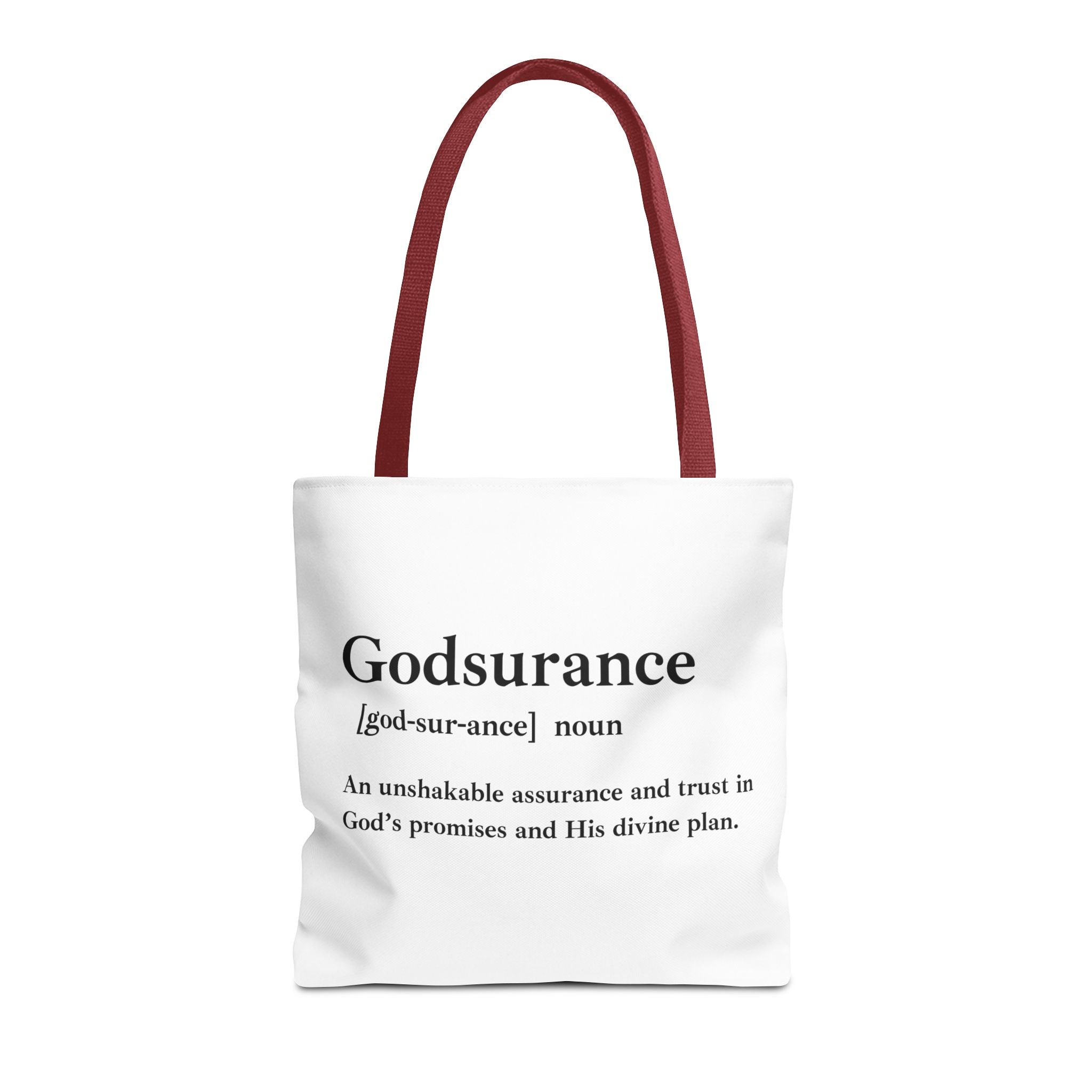 Godsurance Tote Bag - Custom Printed Stylish and Functional Tote