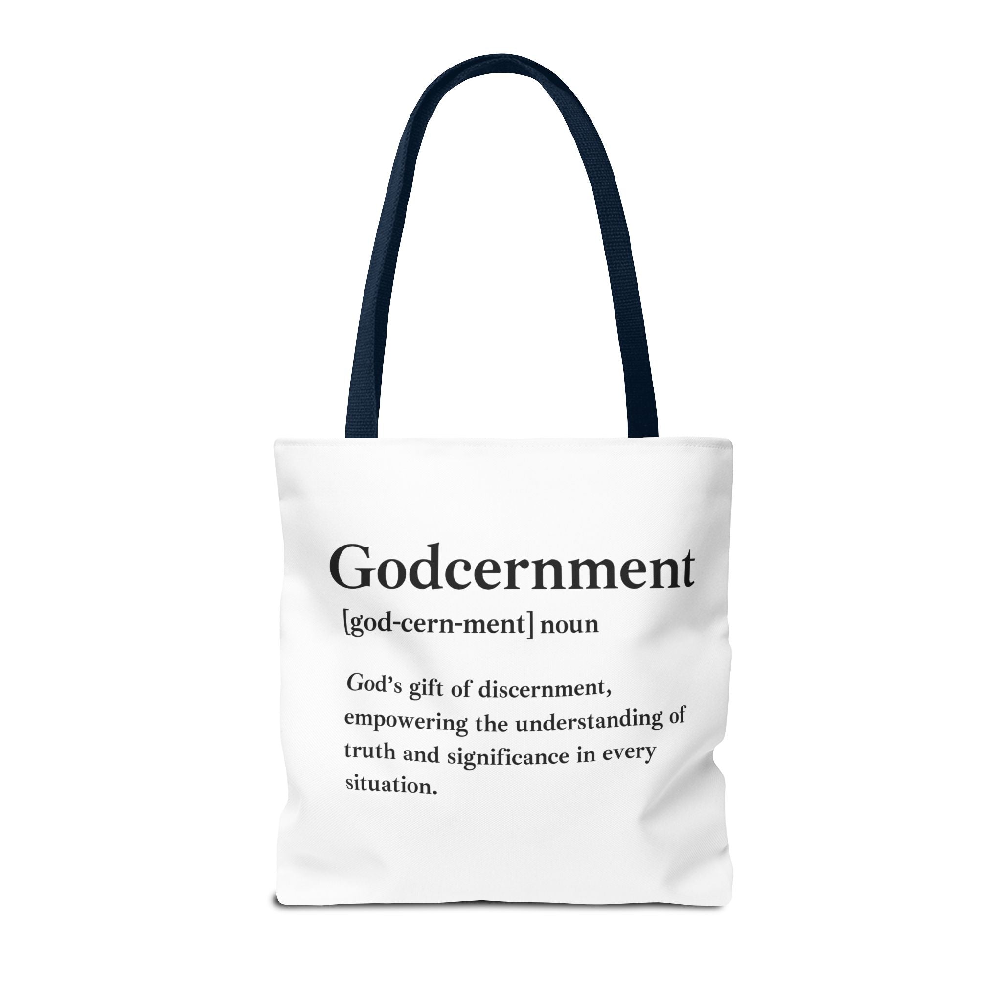 Godcernment Tote Bag - Custom Printed Stylish and Functional Tote