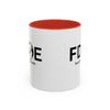 Favorite Dad On Earth (FDOE) Accent Coffee Mug (11oz, 15oz)