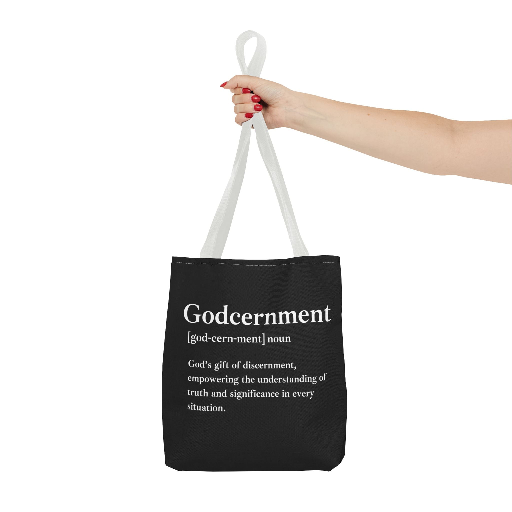 Godcernment Tote Bag - Custom Printed Stylish and Functional Tote