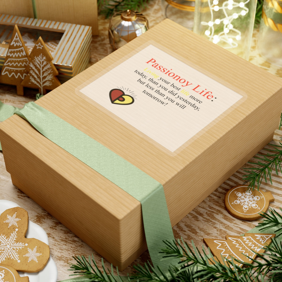 Passionoy Life Slogan Kiss-Cut Stickers - Custom Vinyl Stickers for Creative Decor