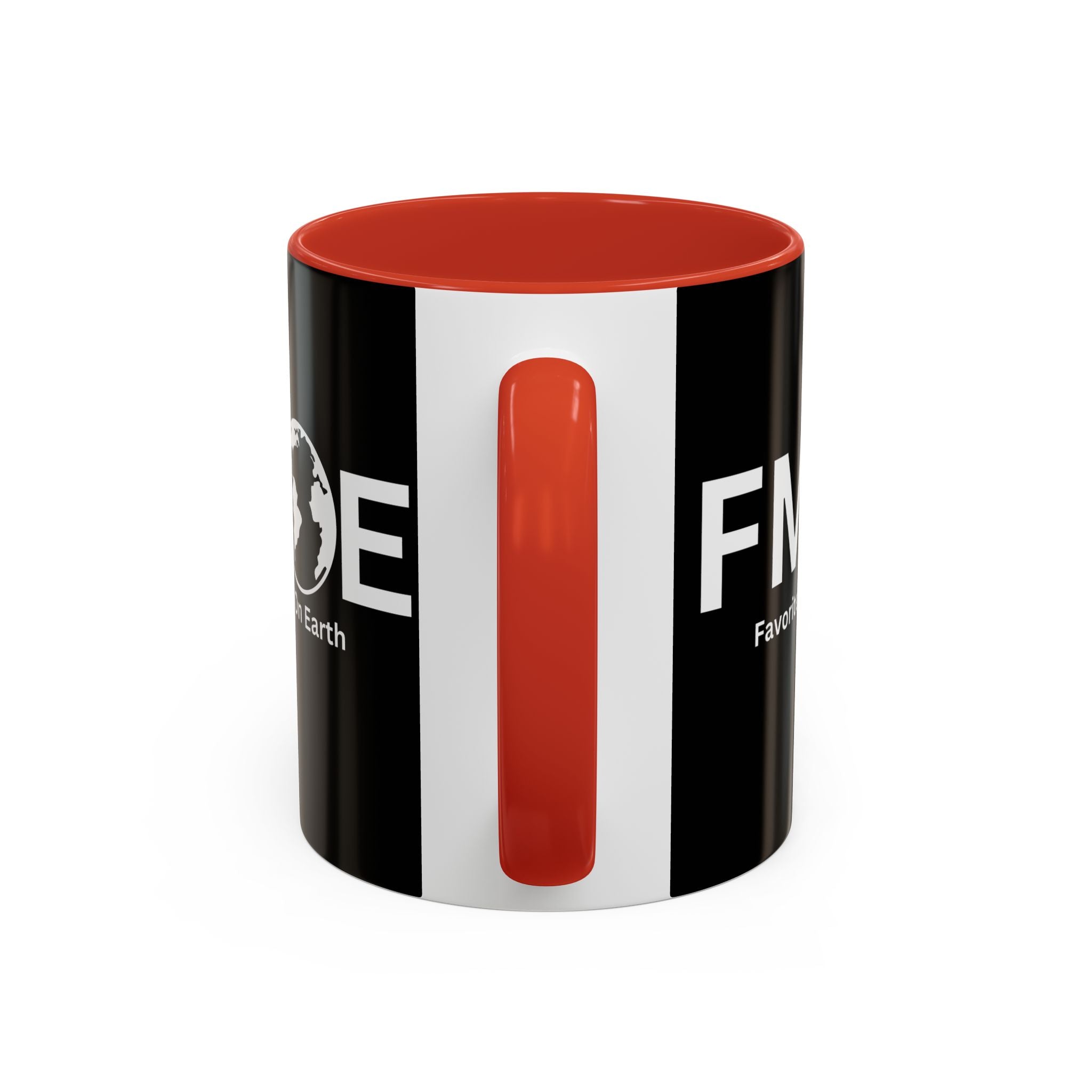 Favorite Mom On Earth (FMOE) Accent Coffee Mug (11oz, 15oz)