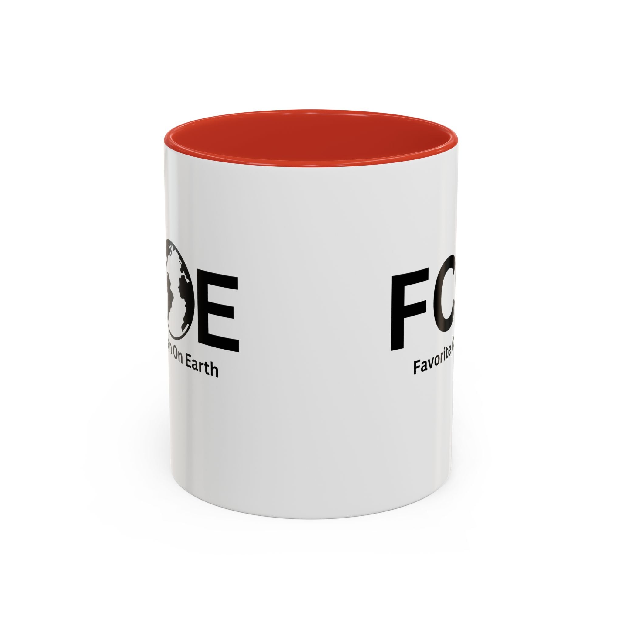 Favorite Cousin On Earth (FCOE) Accent Coffee Mug (11oz, 15oz)