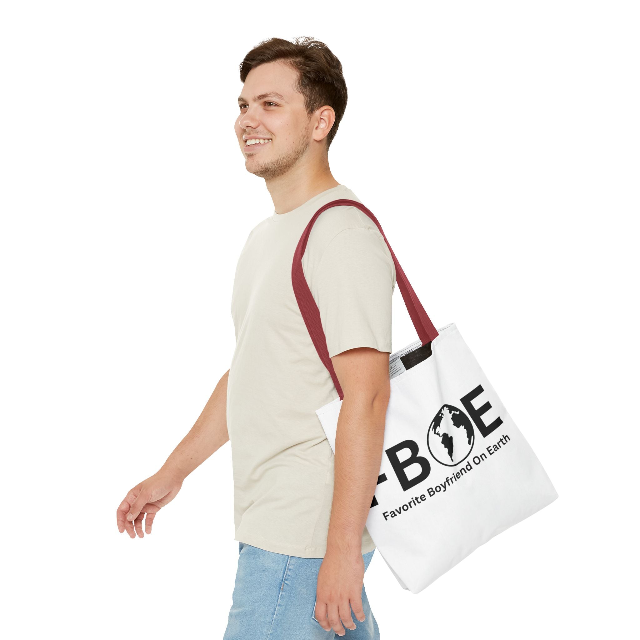 Favorite Boyfriend On Earth (FBOE) Tote Bag - Custom Printed Stylish and Functional Tote